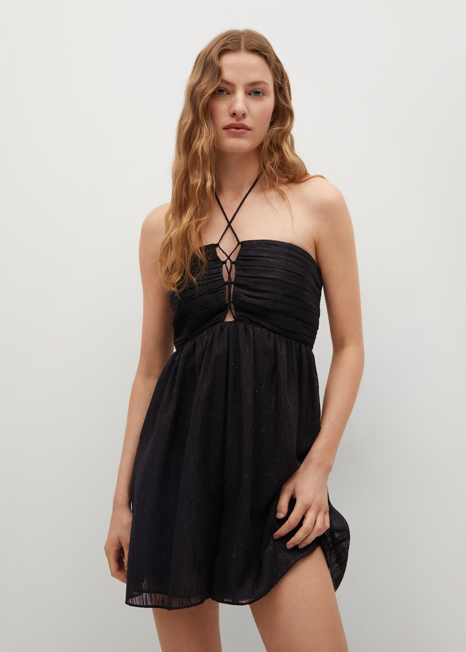 Draped detail jumpsuit - Medium plane