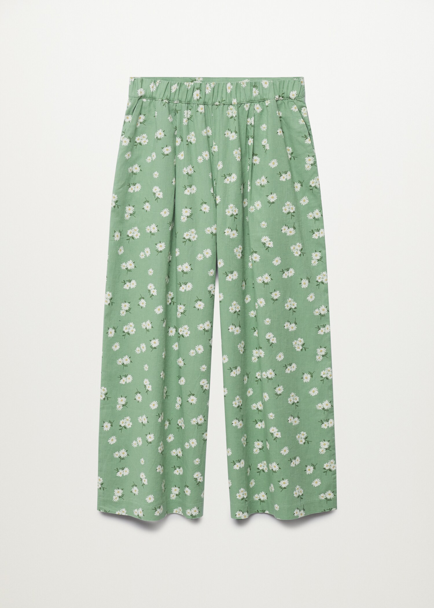 Linen-blend culotte trousers - Article without model