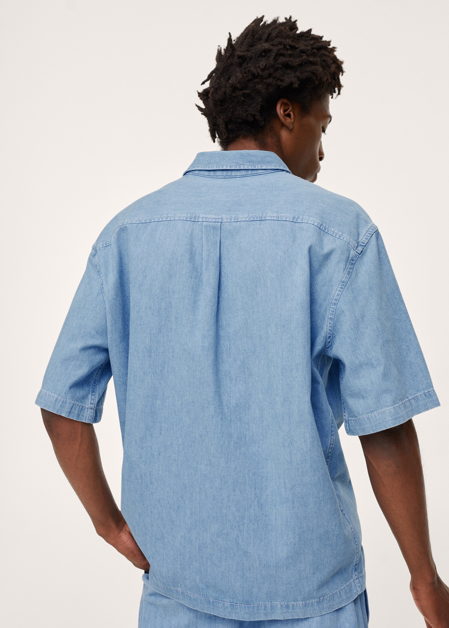 Relaxed fit denim shirt - Details of the article 3