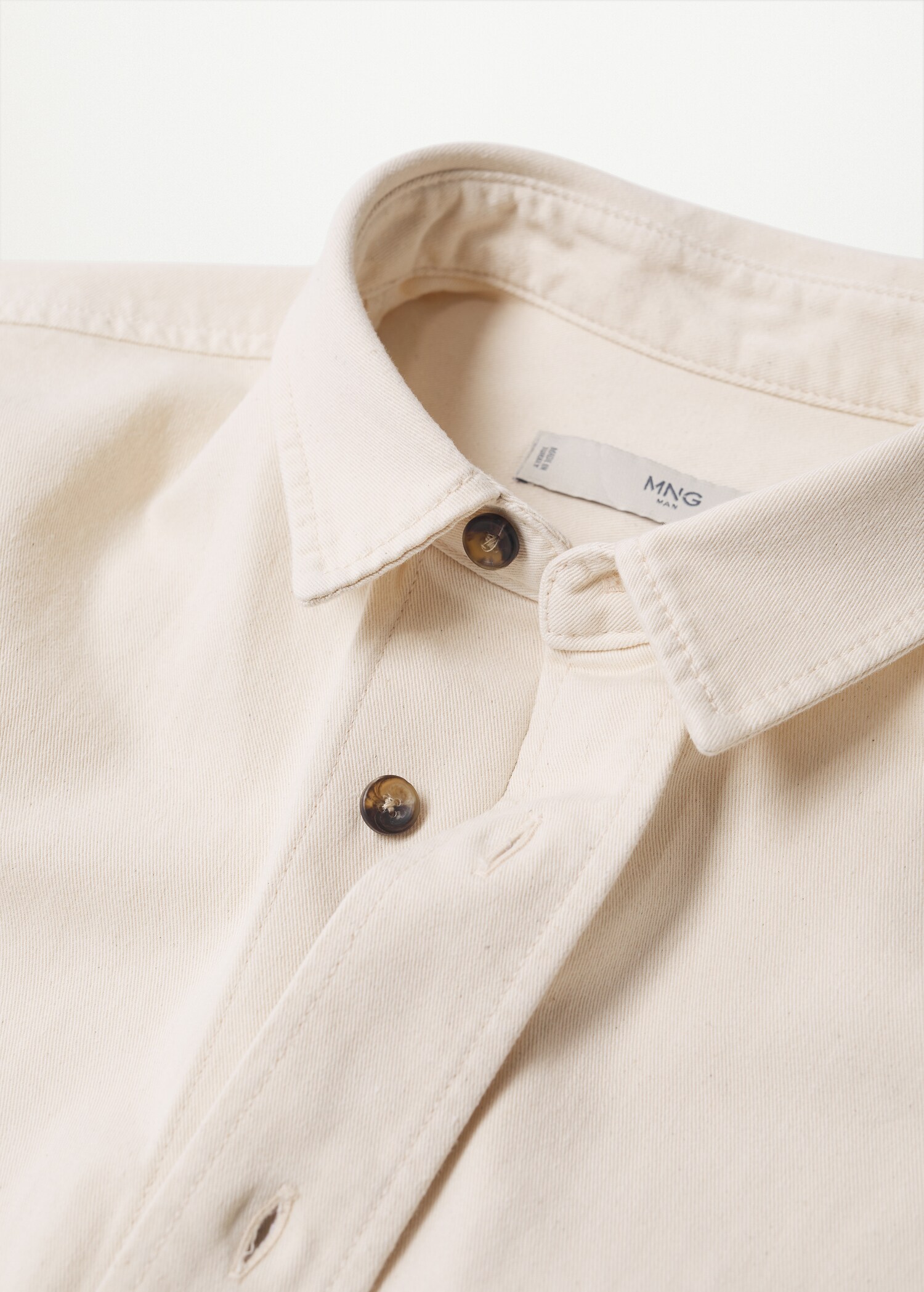 Ecru denim shirt - Details of the article 8