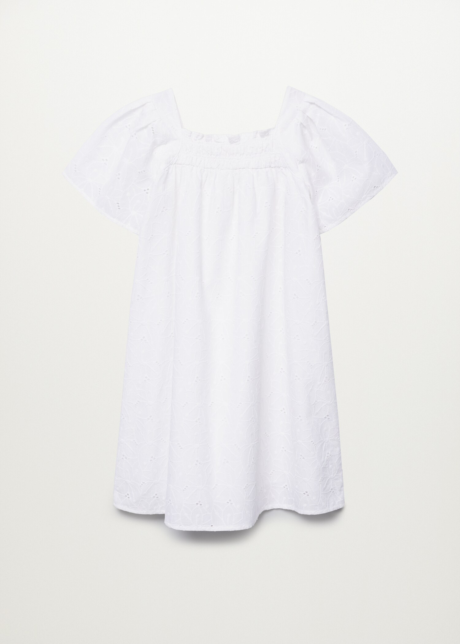 Vestido algodón bordado suizo - Reverso del artículo