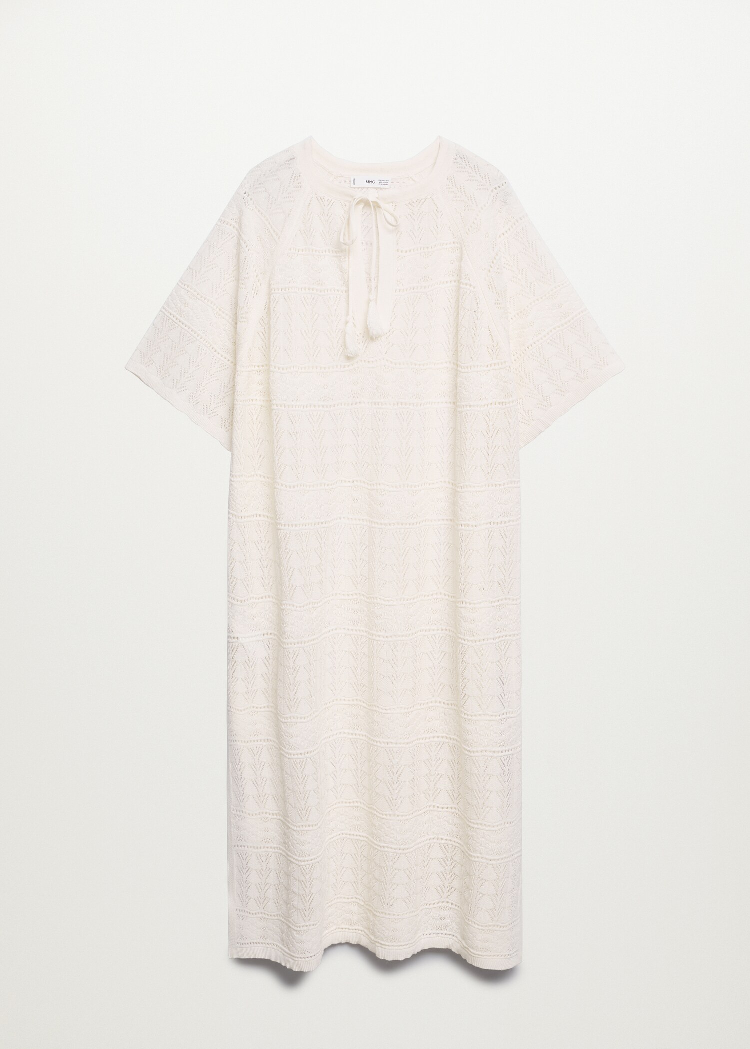 Openwork knit caftan - Article without model