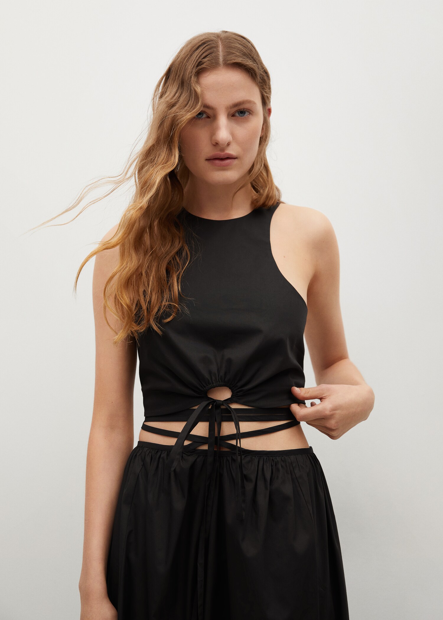 Bow crop top - Medium plane