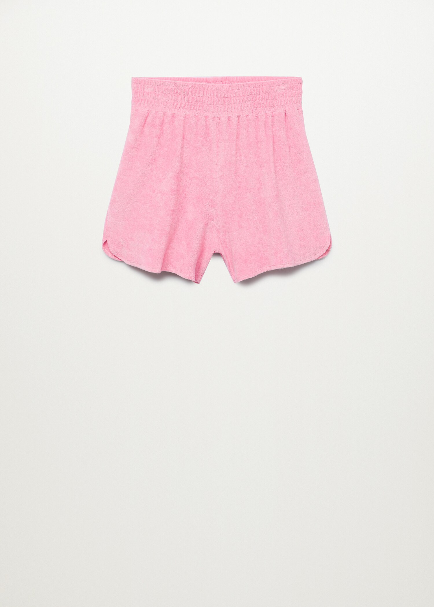 Towel-texture cotton shorts - Article without model