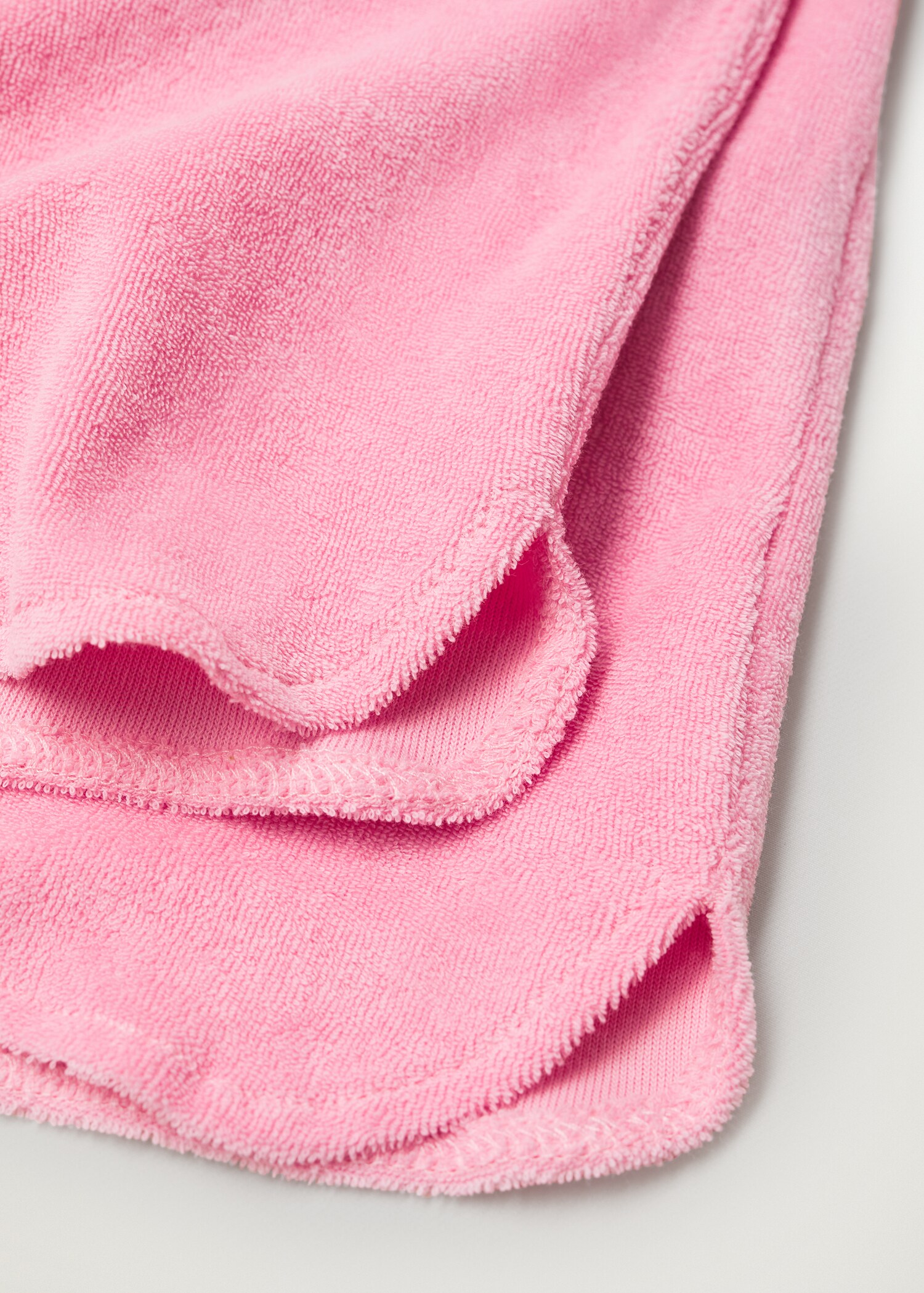 Towel-texture cotton shorts - Details of the article 8