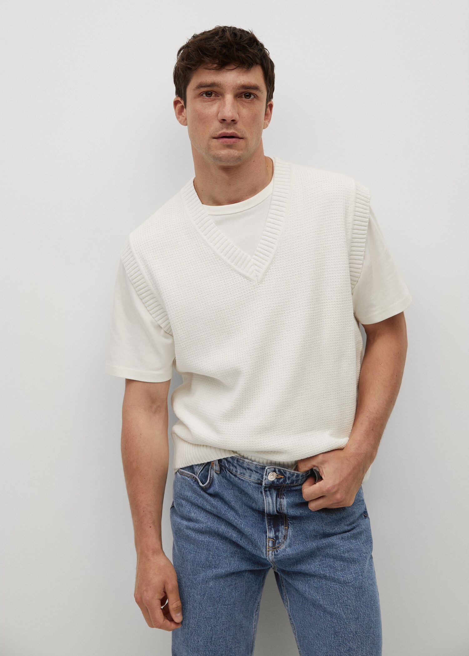 Džíny Hillary loose fit tmavé s efektem oprání - Detail zboží 3