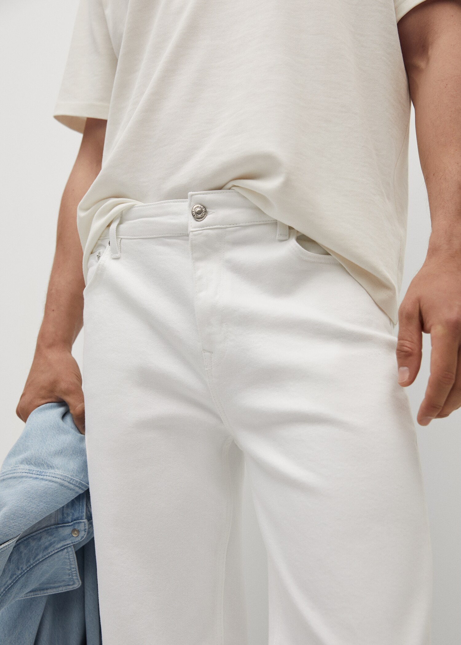 Džíny Hillary loose fit bílé - Detail zboží 3
