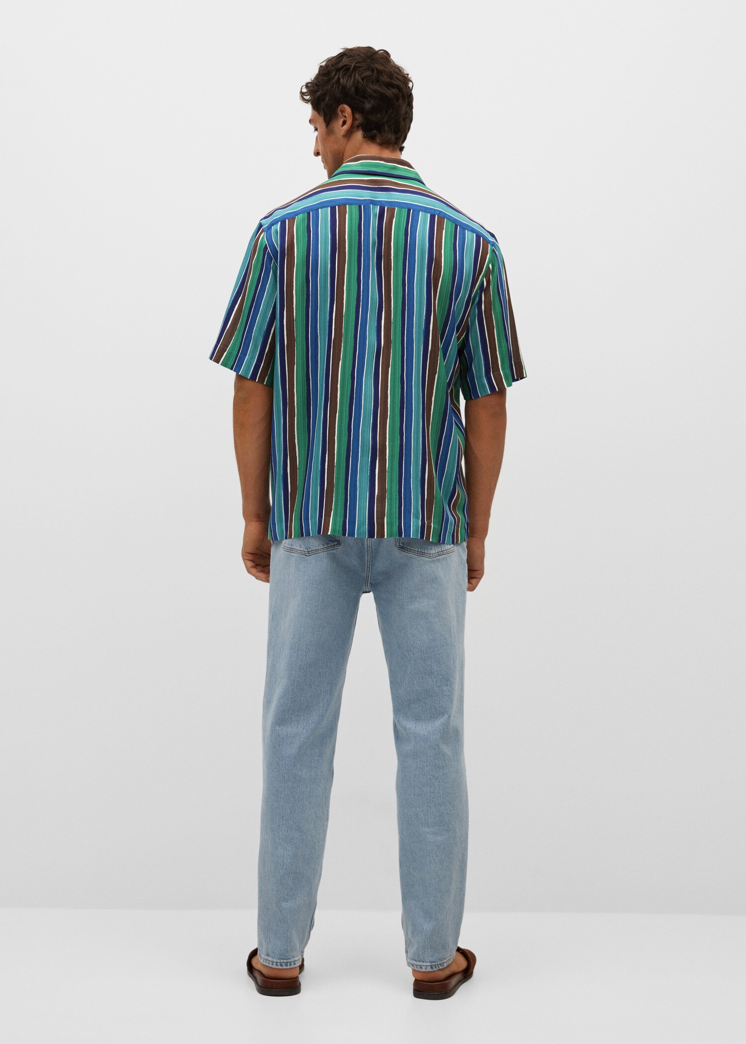 Camisa fluida bowling rayas - Reverso del artículo