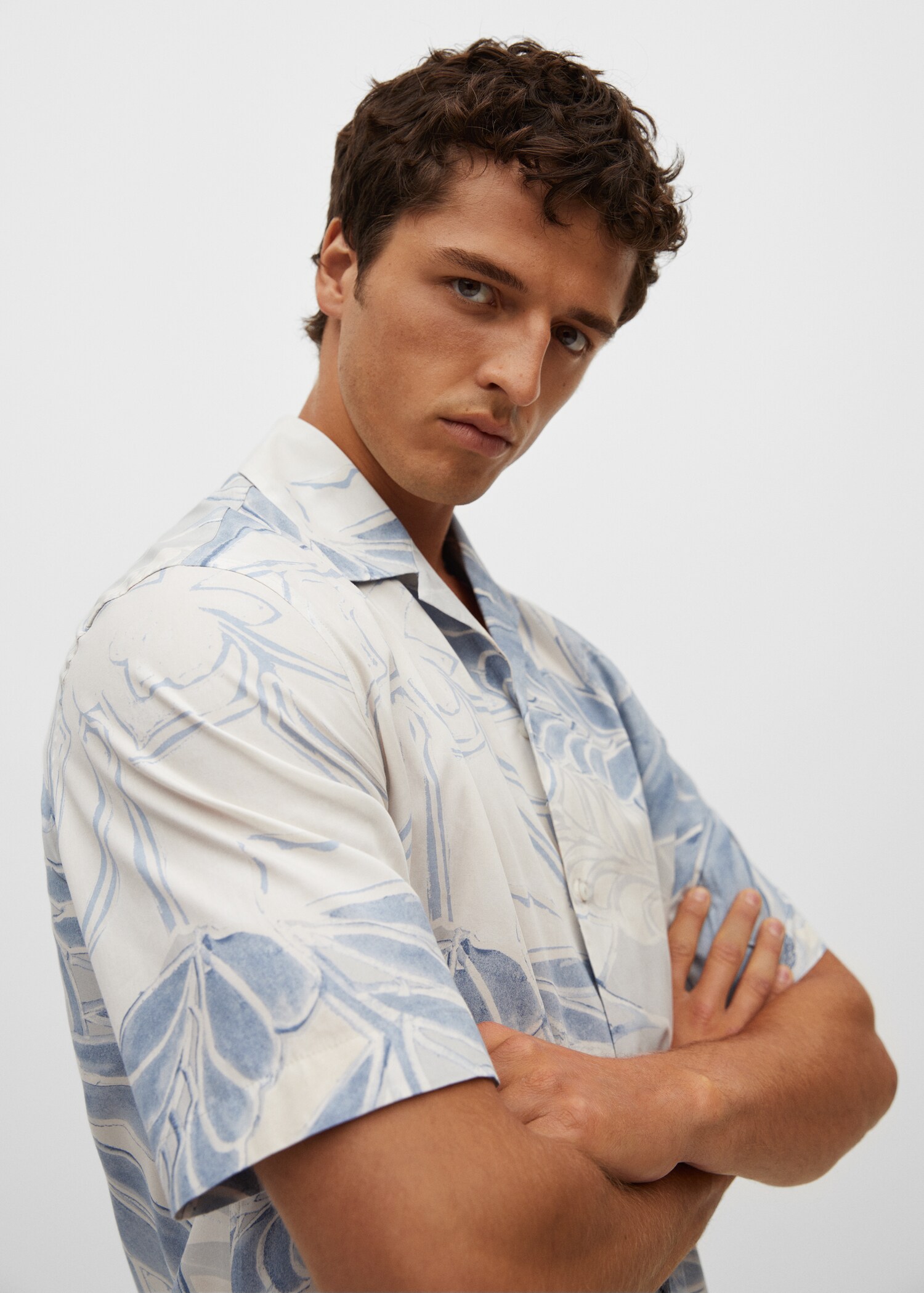 Camisa regular fit algodón estampada - Detalle del artículo 1