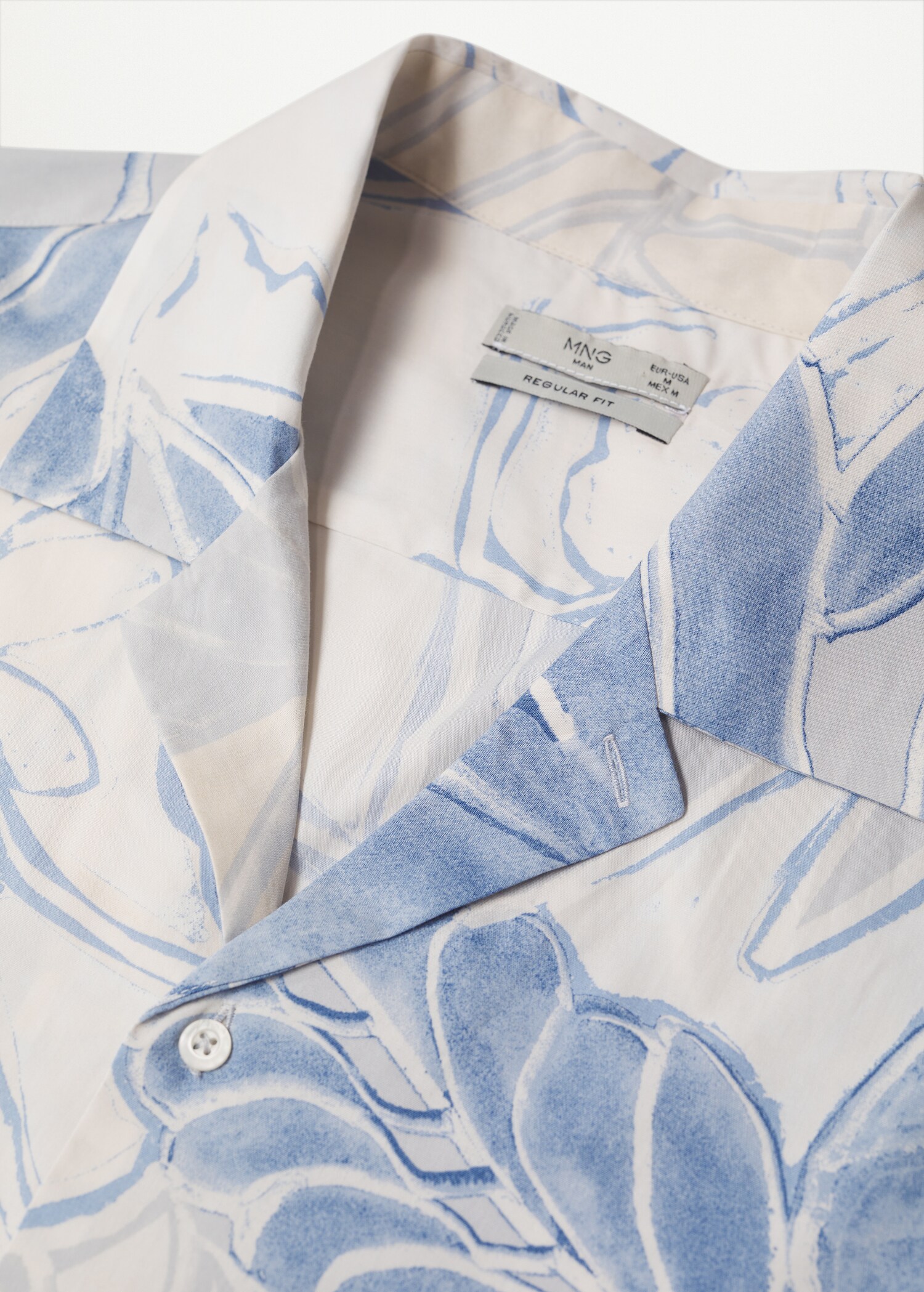 Camisa regular fit algodón estampada - Detalle del artículo 7
