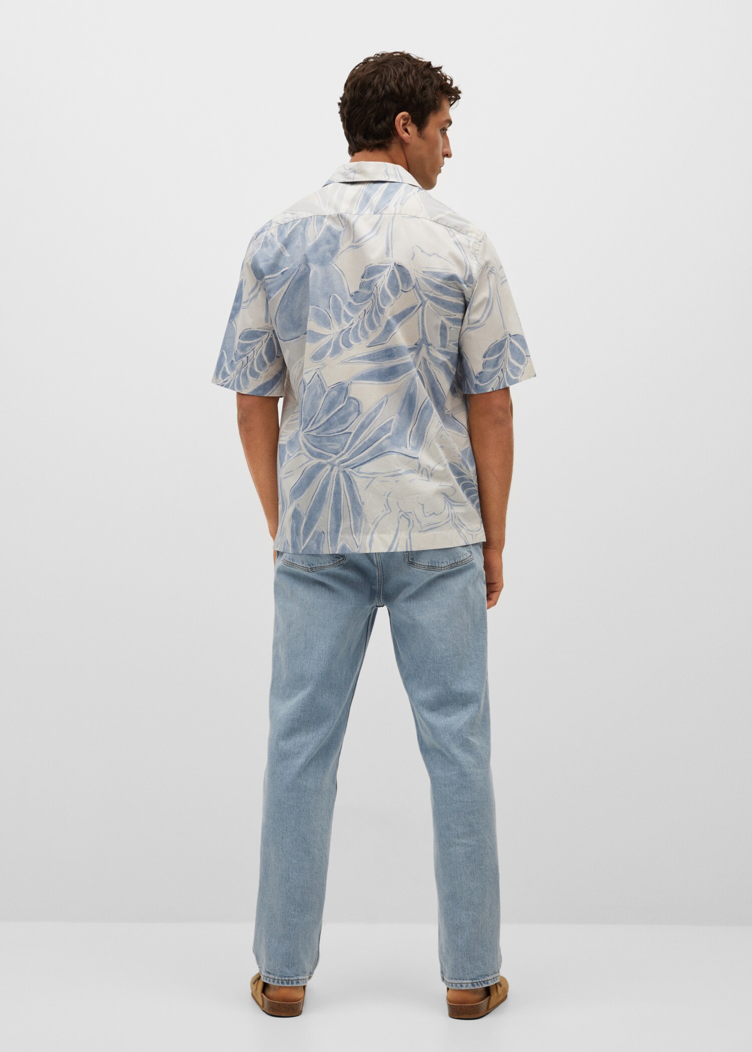 Camisa regular fit algodón estampada - Reverso del artículo