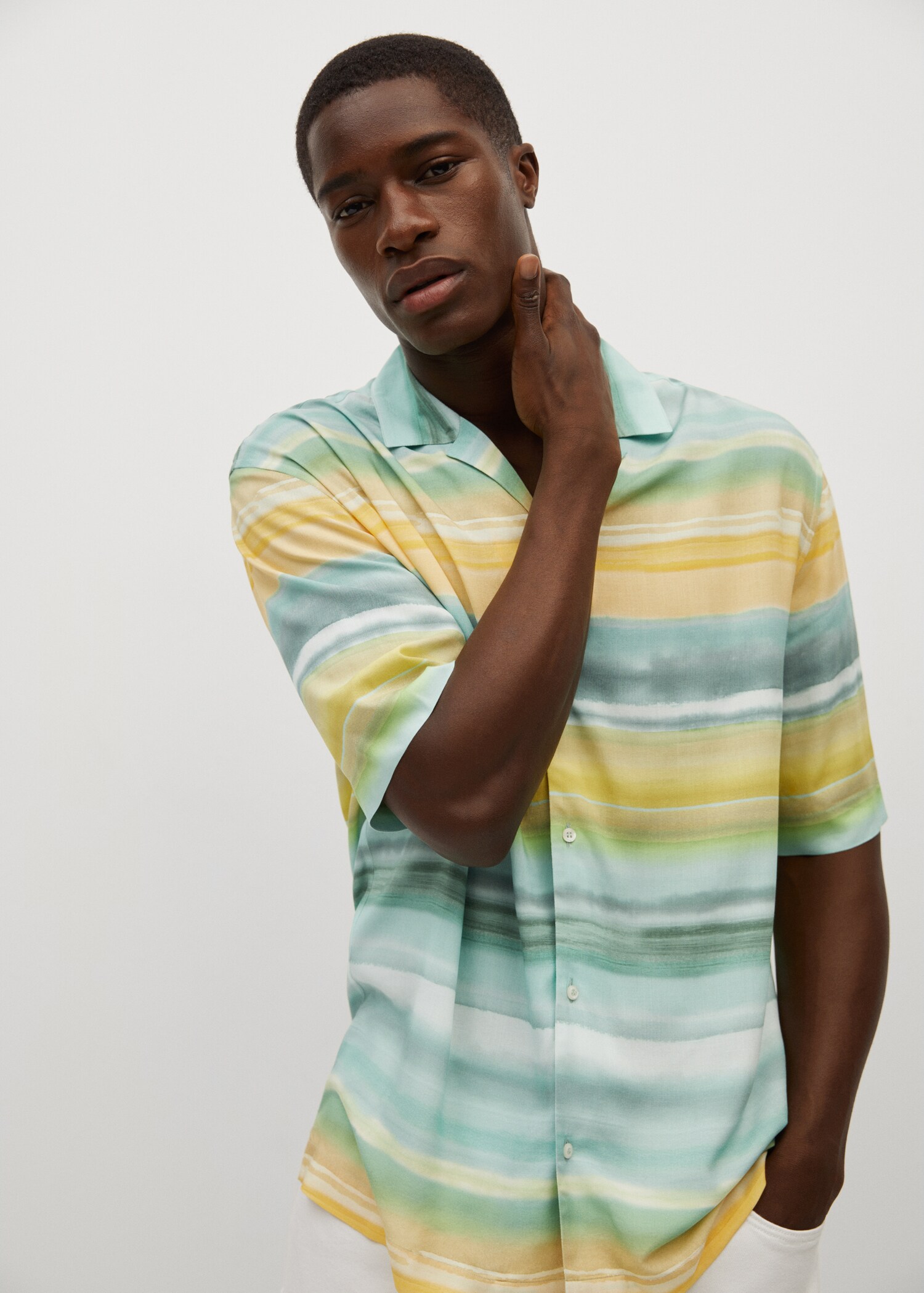 Camisa estampada fluida - Detalle del artículo 1