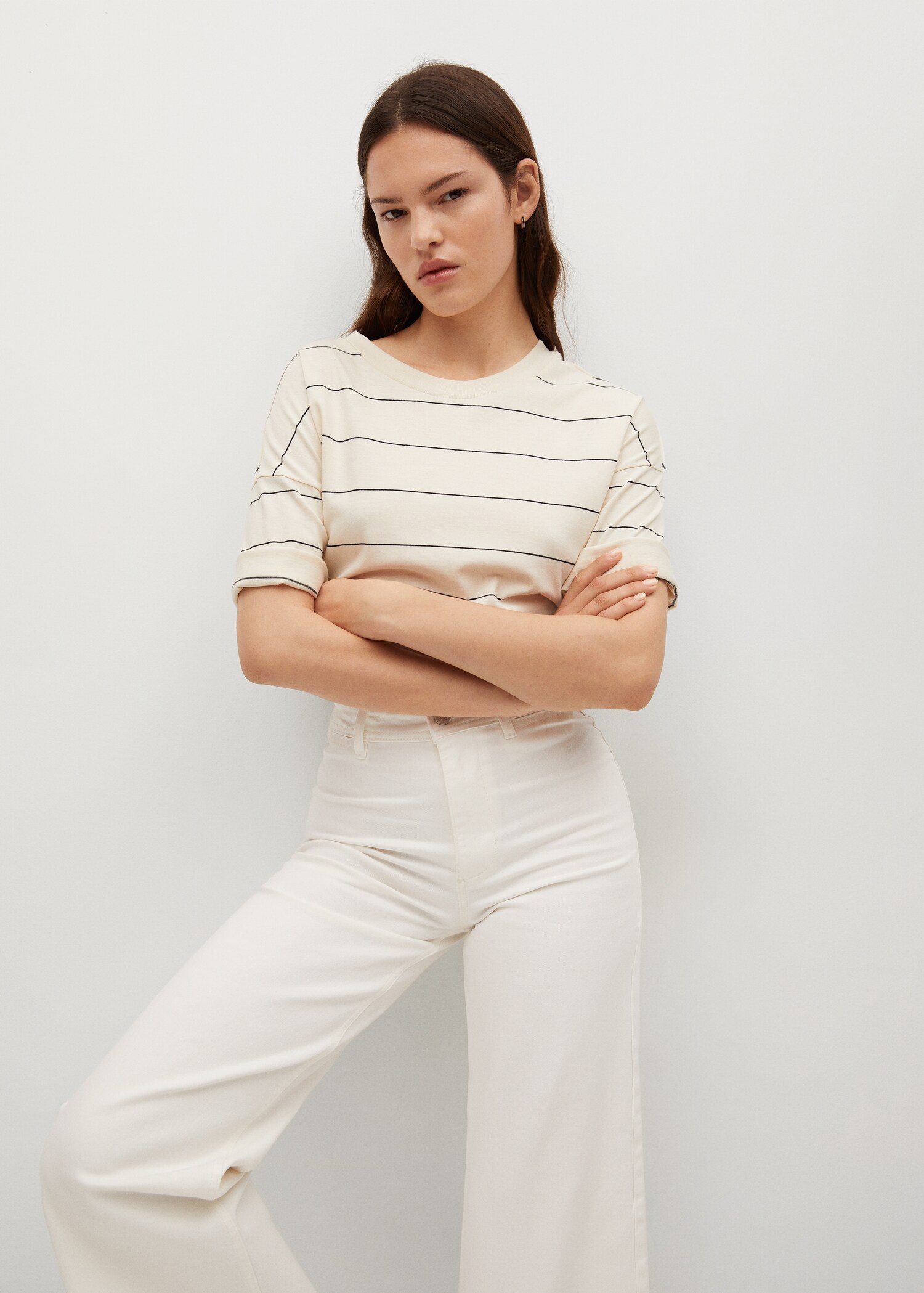 Džíny culottes s vysokým elastickým pasem - Detail zboží 1