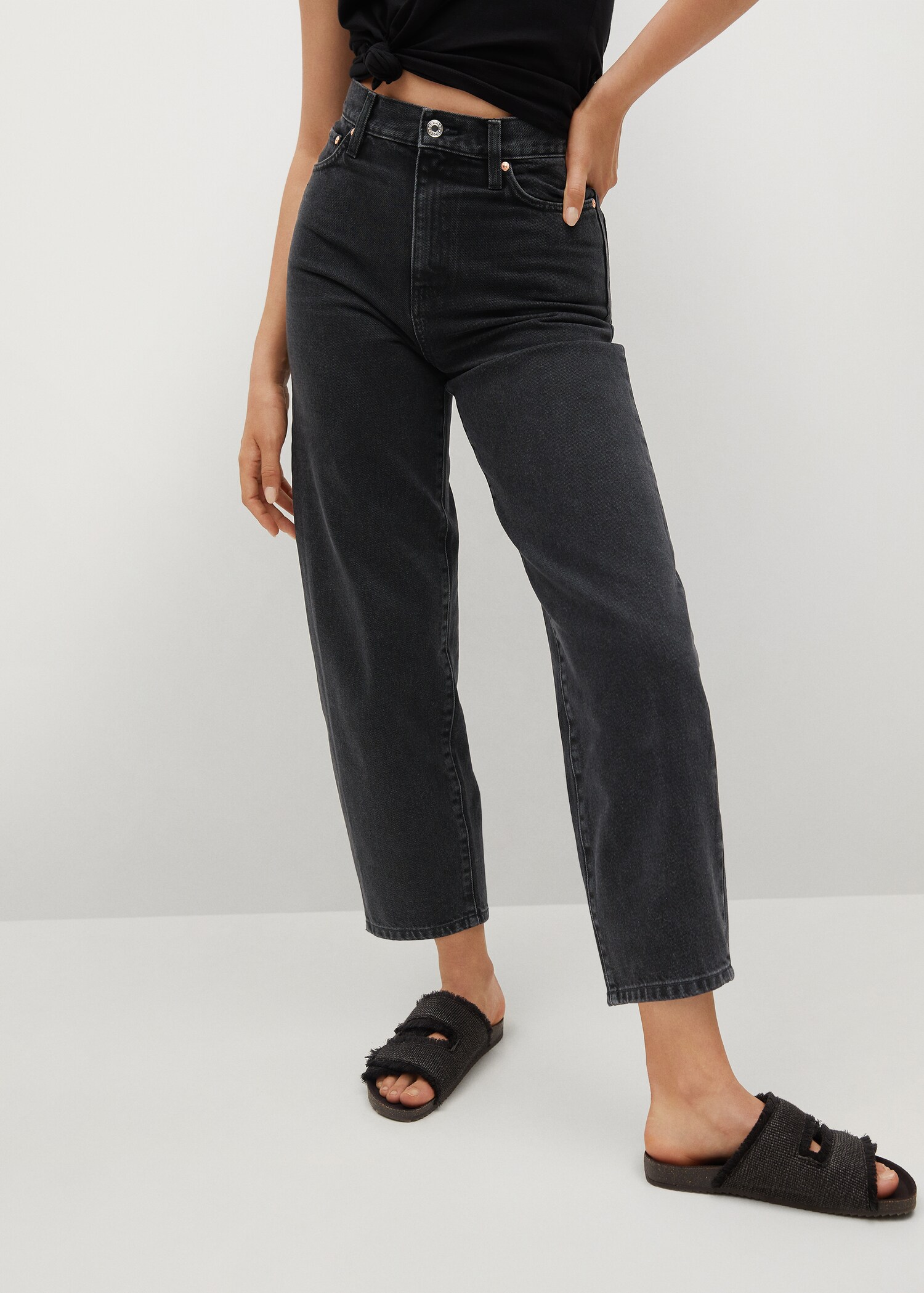Jeans Balloon tiro alto - Plano medio