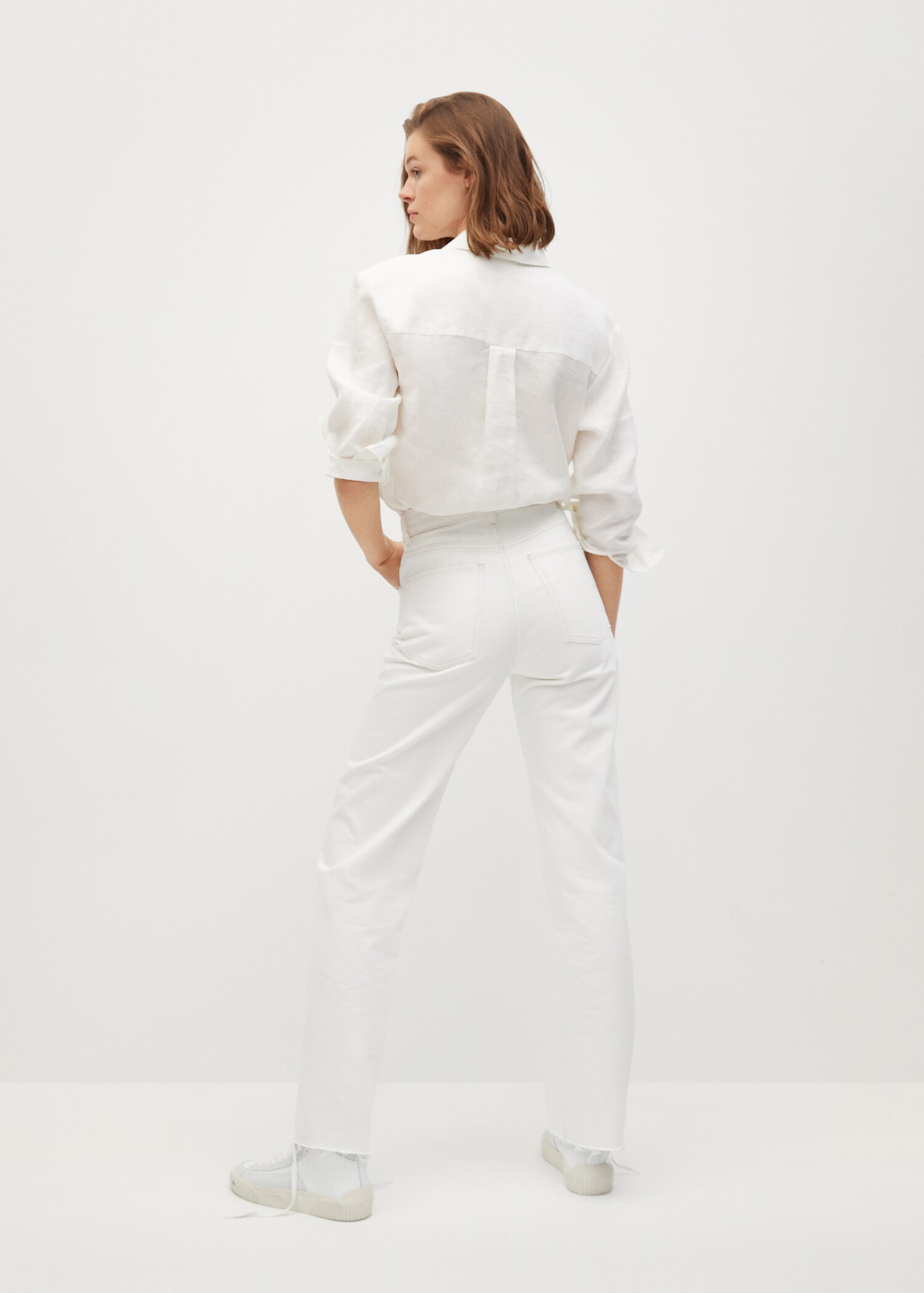 Jeans wideleg tiro alto - Reverso del artículo