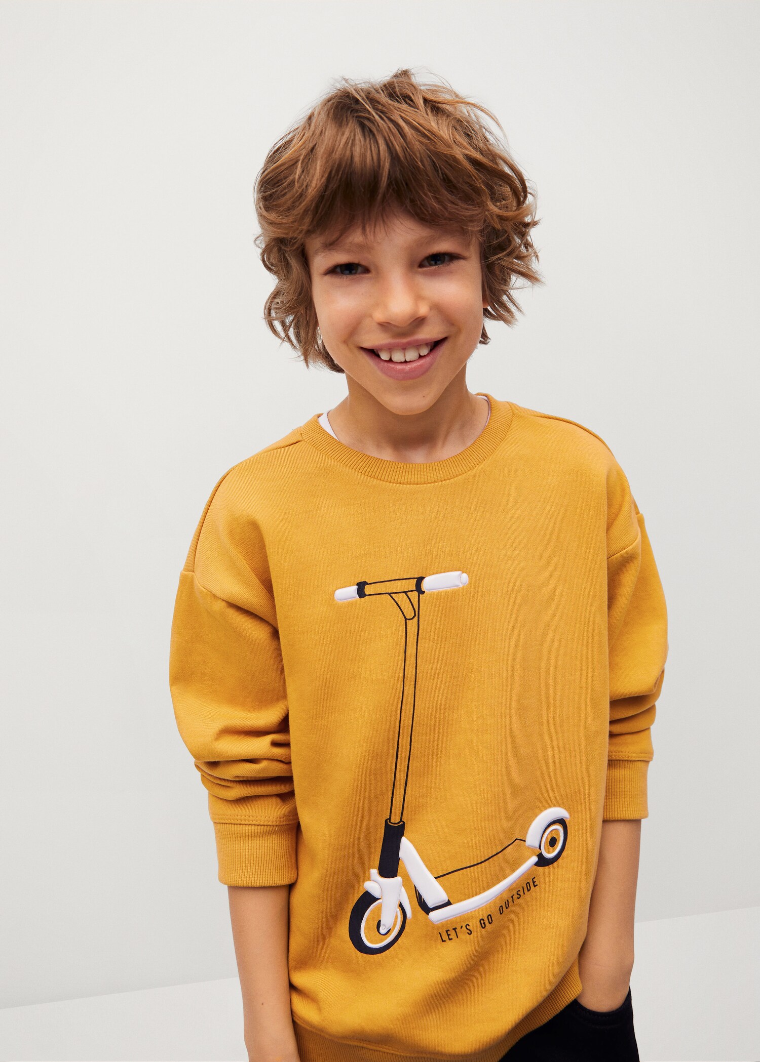Sudadera algodón textura - Plano medio