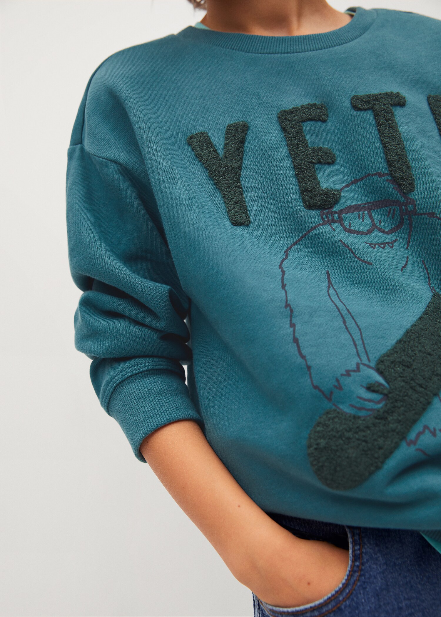 Sudadera algodón textura - Detalle del artículo 1