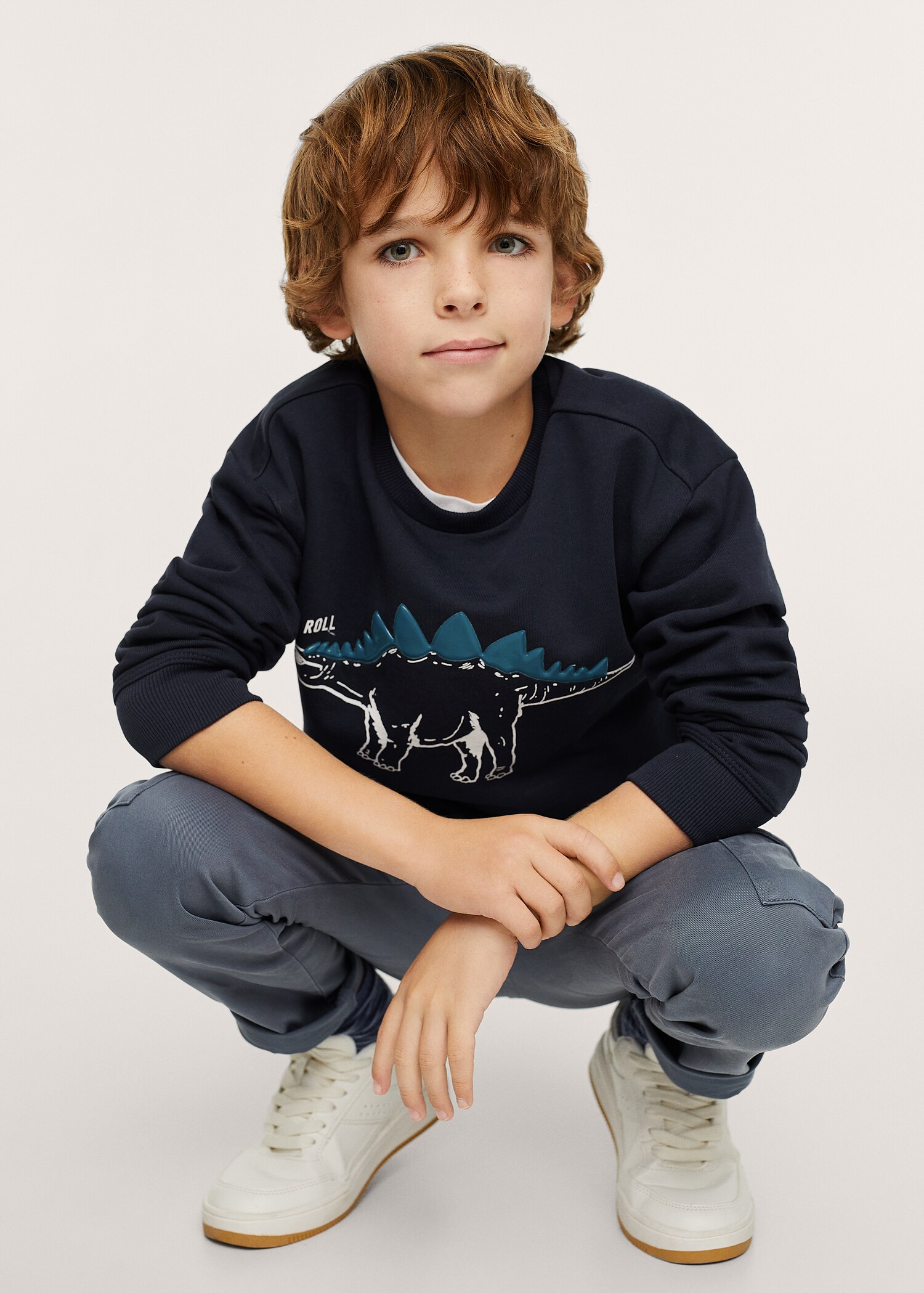 Sudadera algodón textura - Plano medio