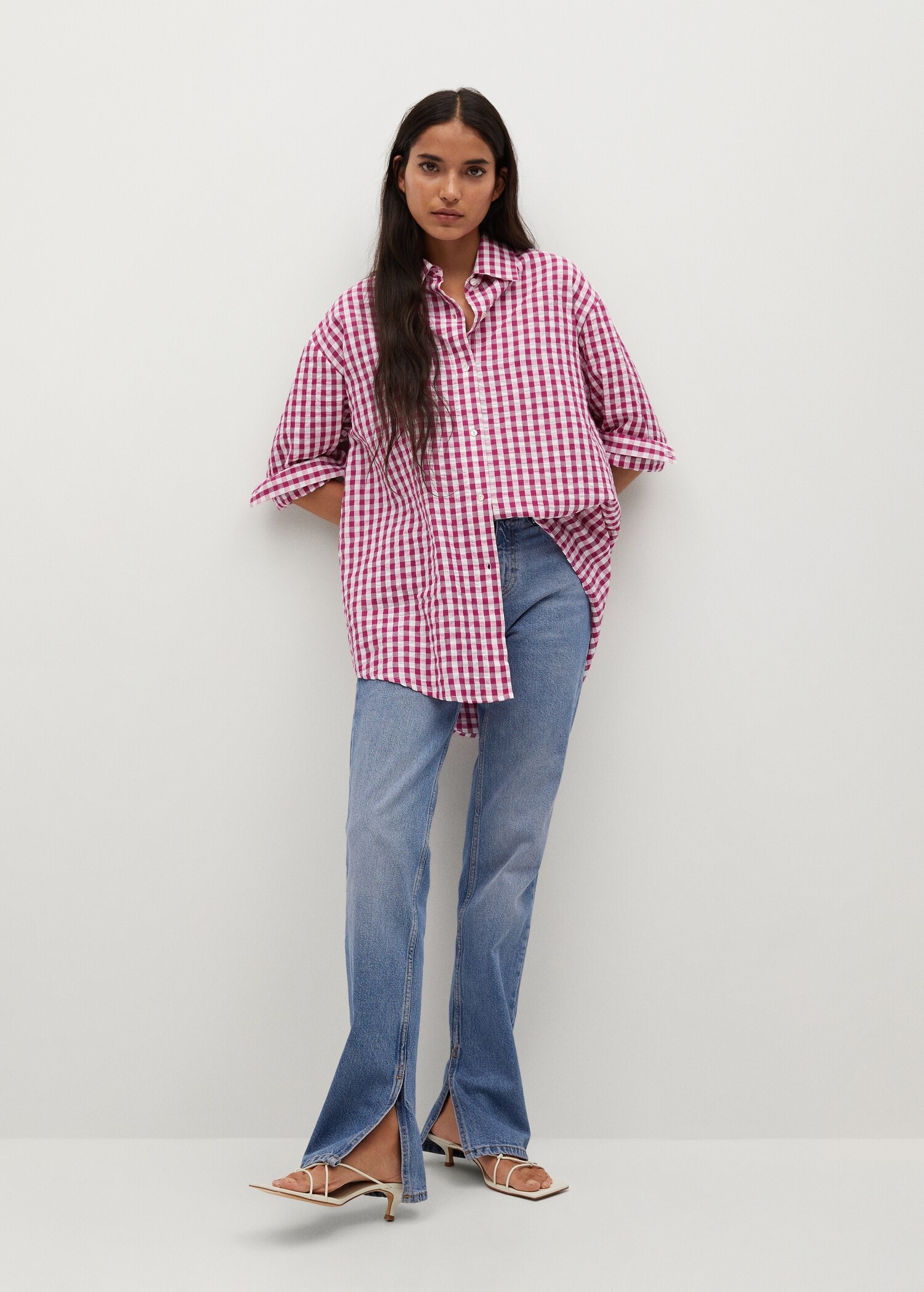 Camisa oversize cuadros  - Detalle del artículo 4