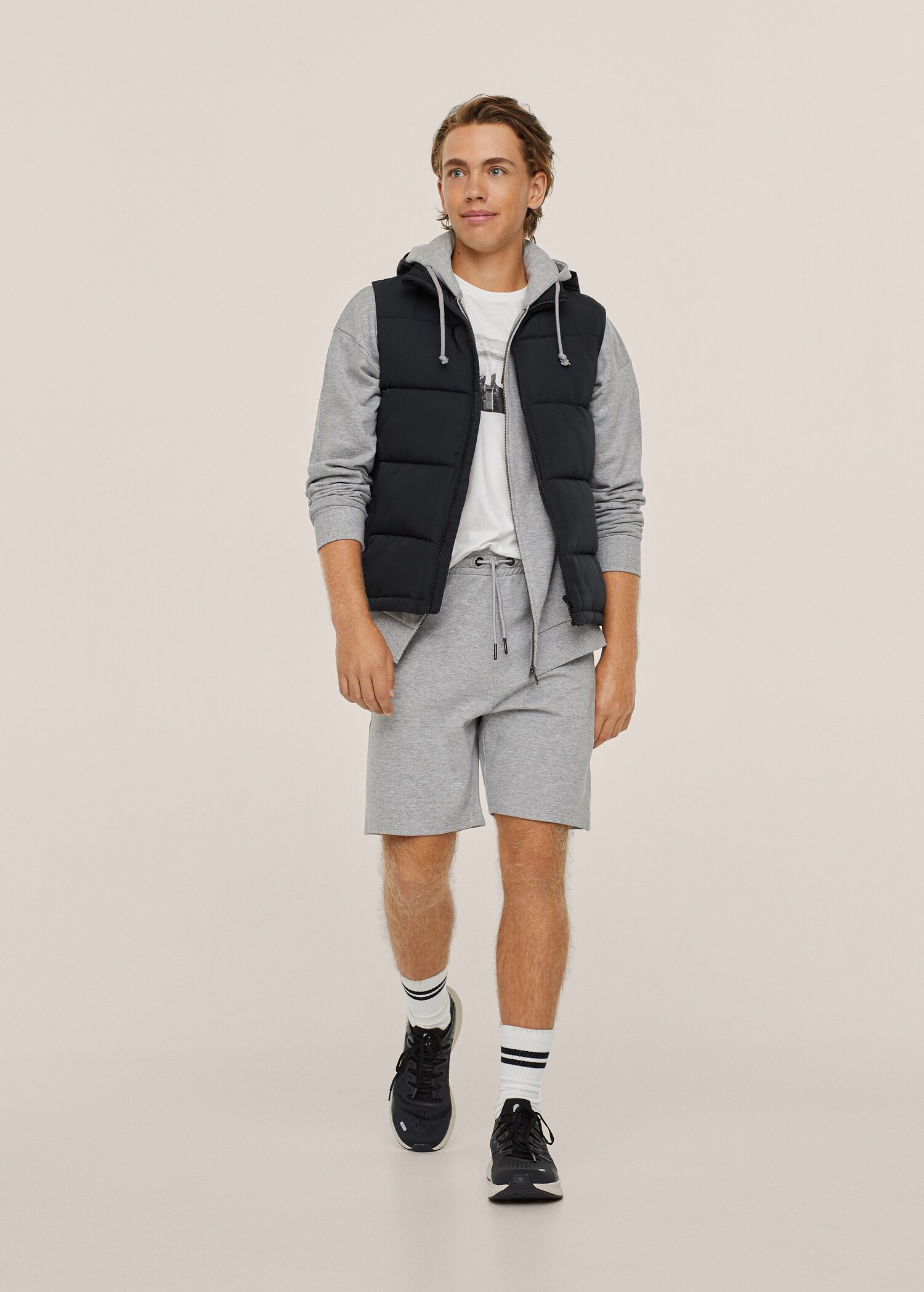 Bermudas jogger algodón - Plano medio