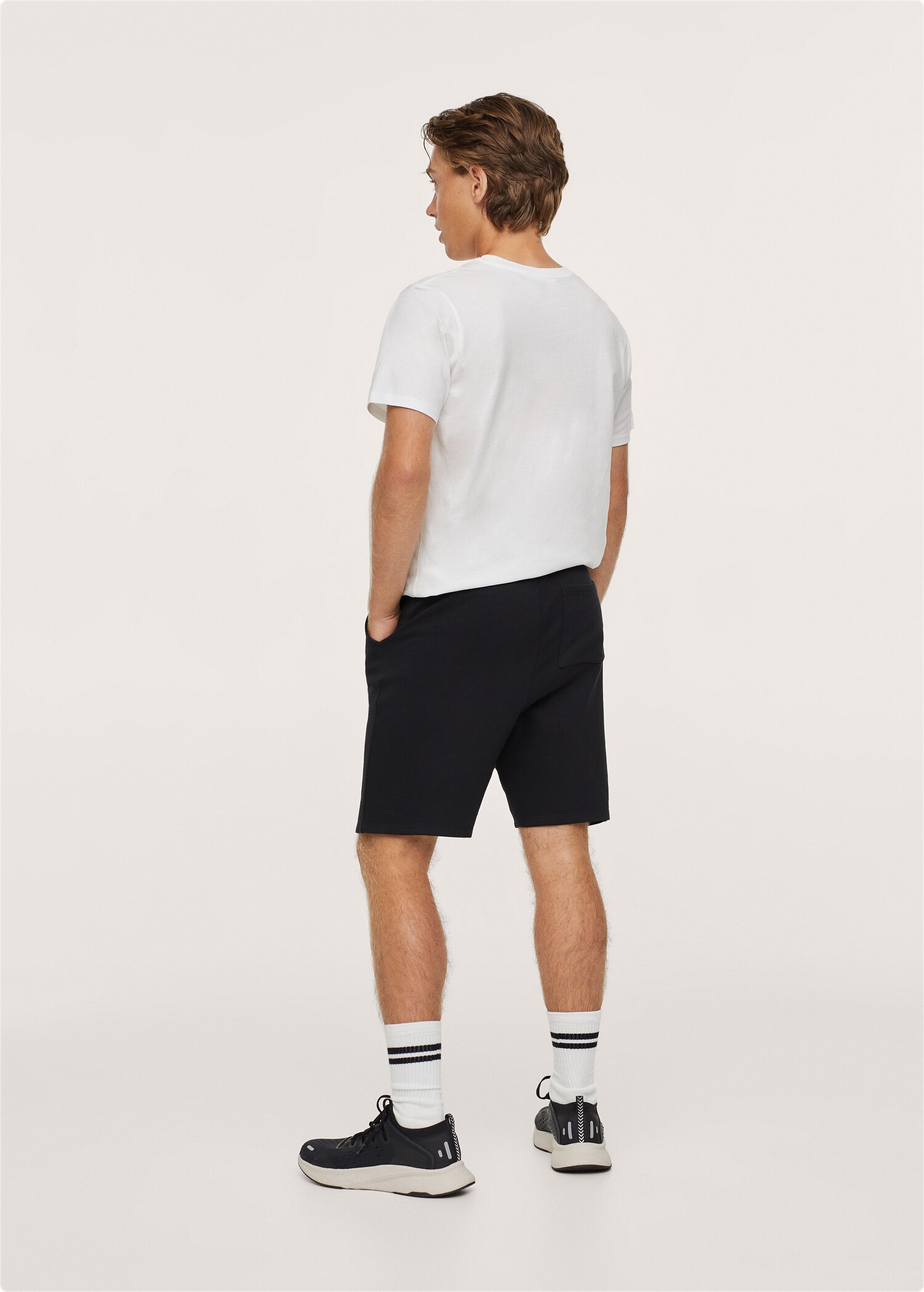 Bermudas jogger algodón - Plano medio