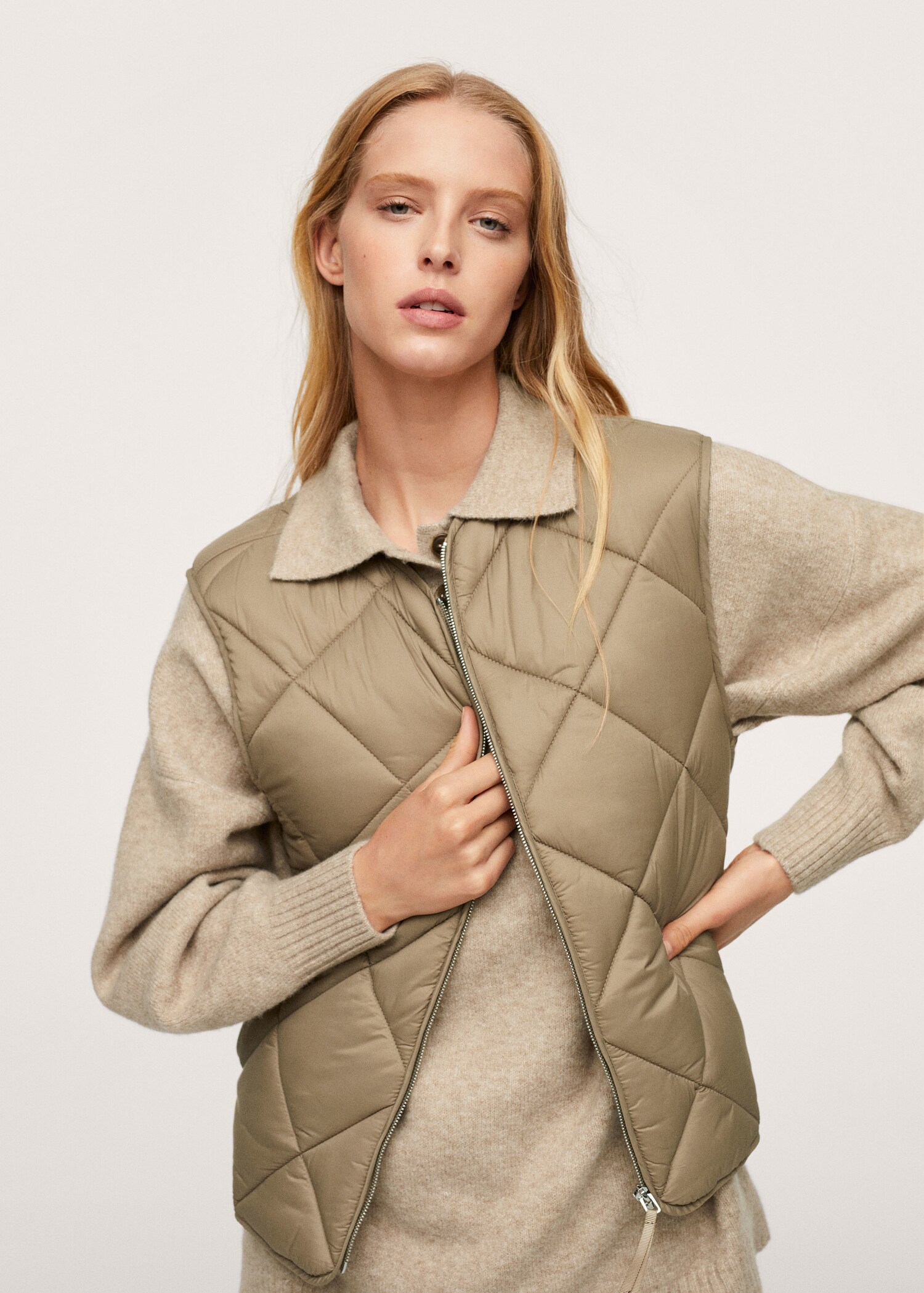 Ultra-light zip vest - Medium plane