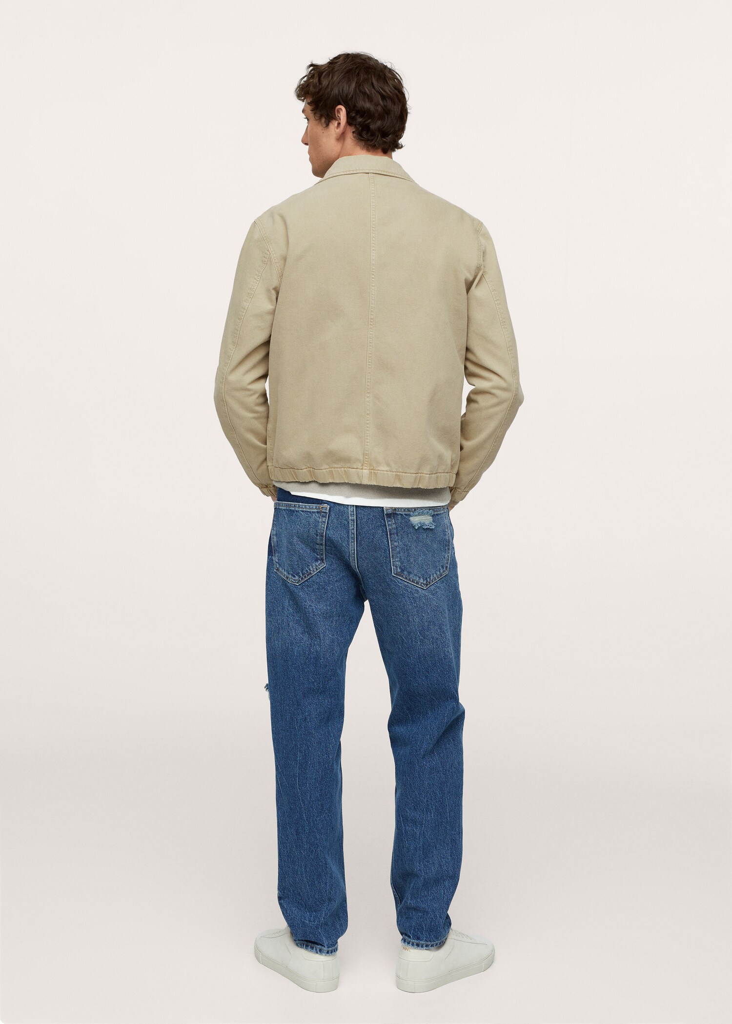 Chaqueta denim cremallera - Reverso del artículo