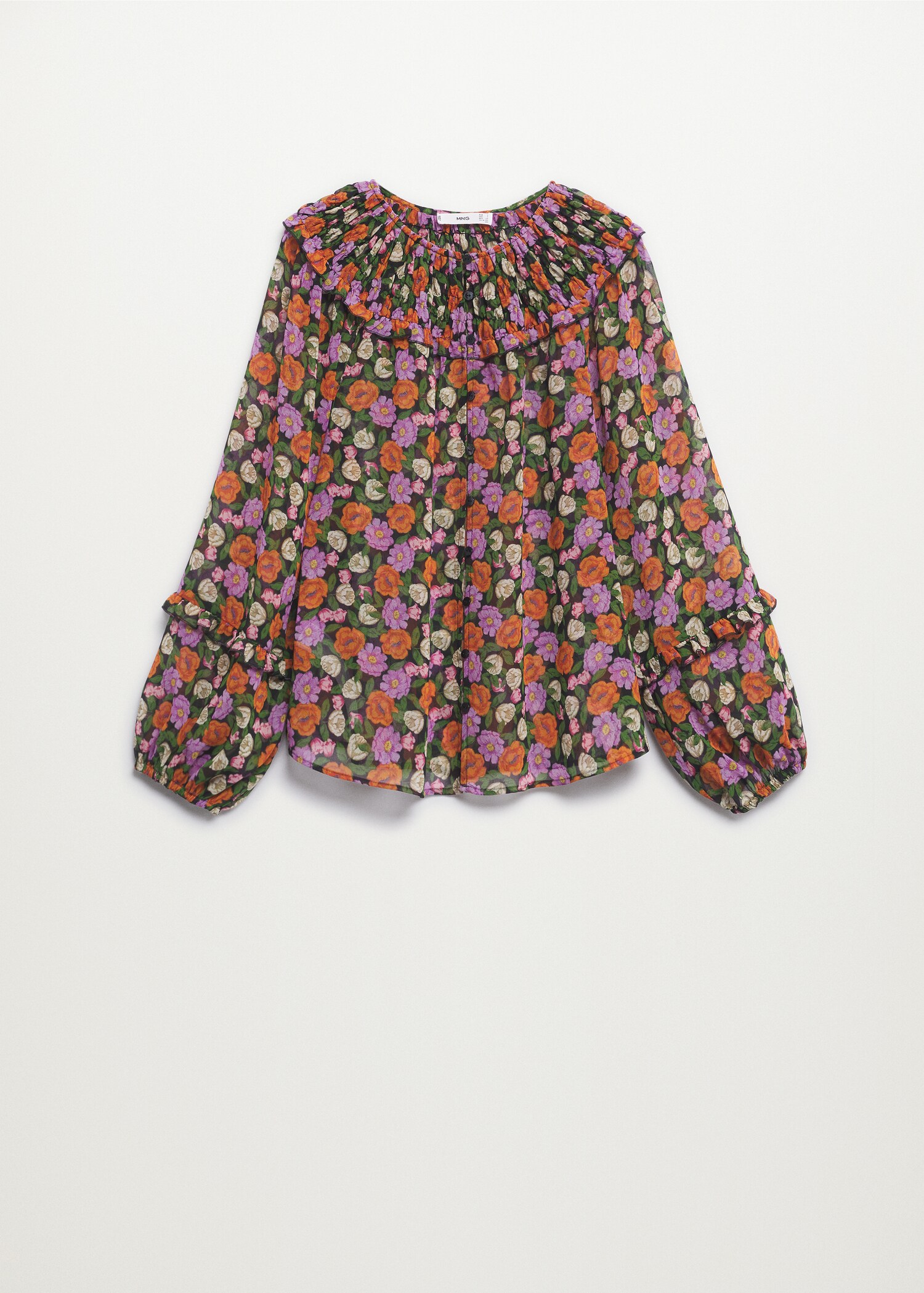 Blusa fluida estampado floral - Artículo sin modelo