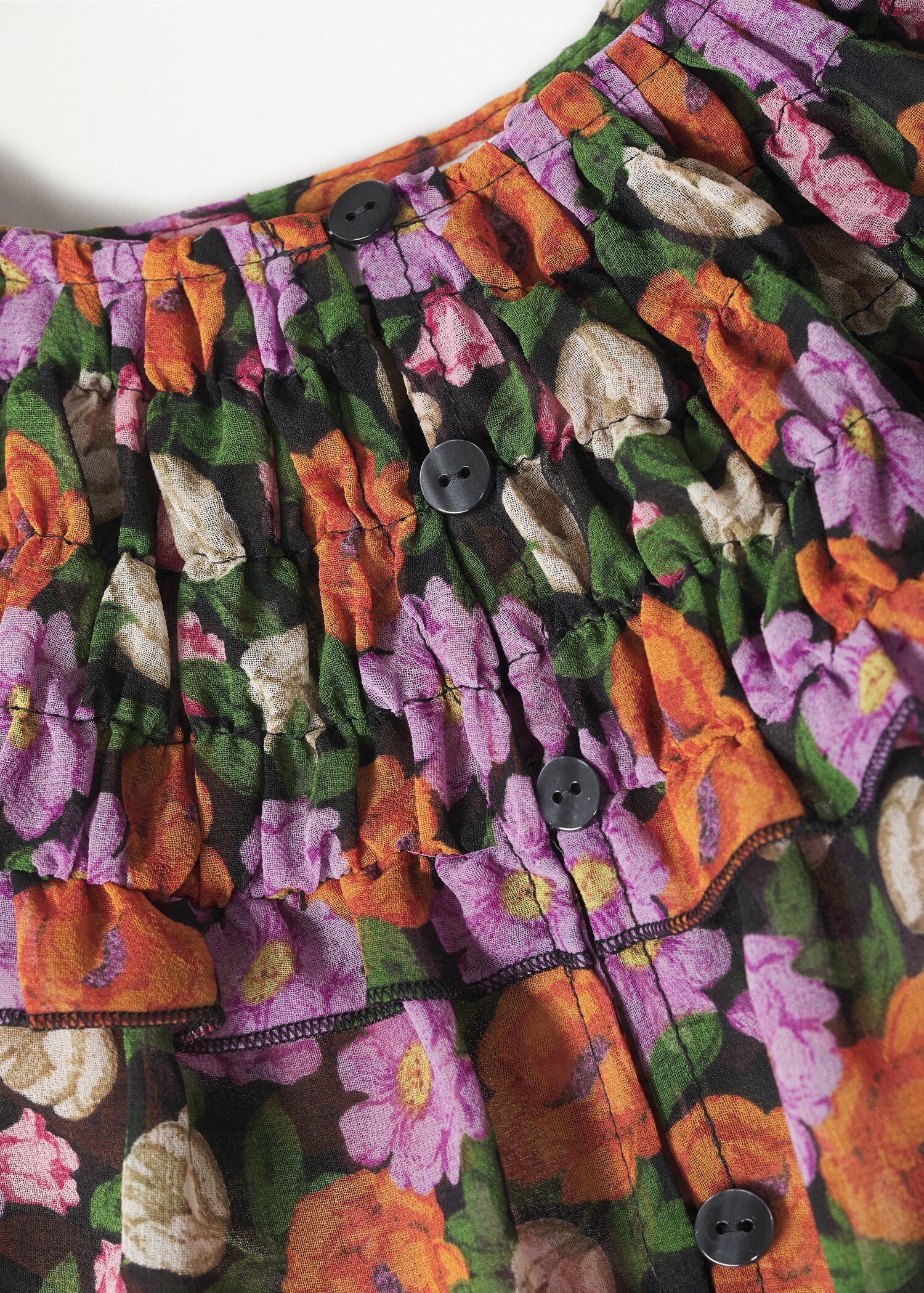 Blusa fluida estampado floral - Detalle del artículo 8