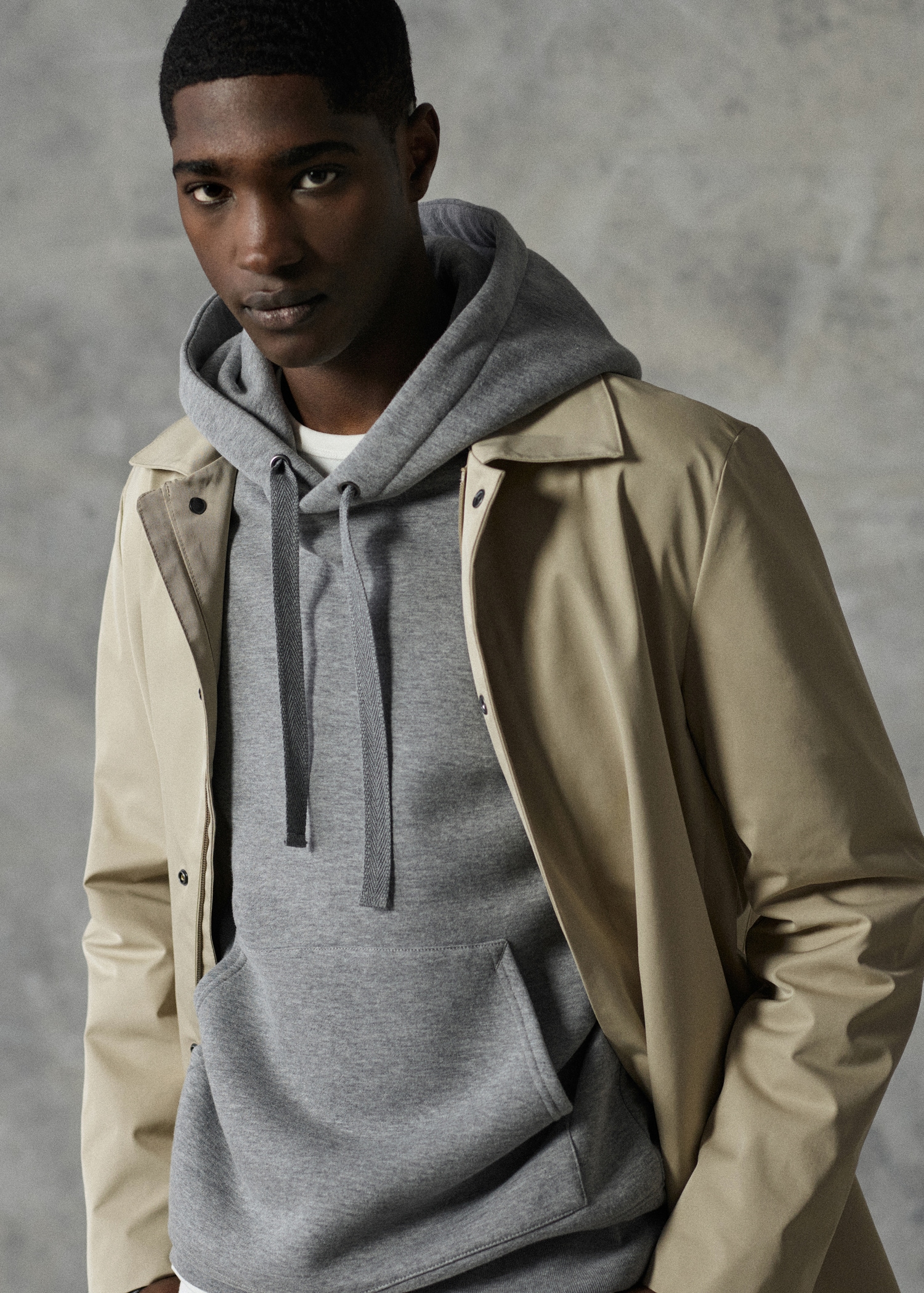 Long water repellent trench - Details of the article 5