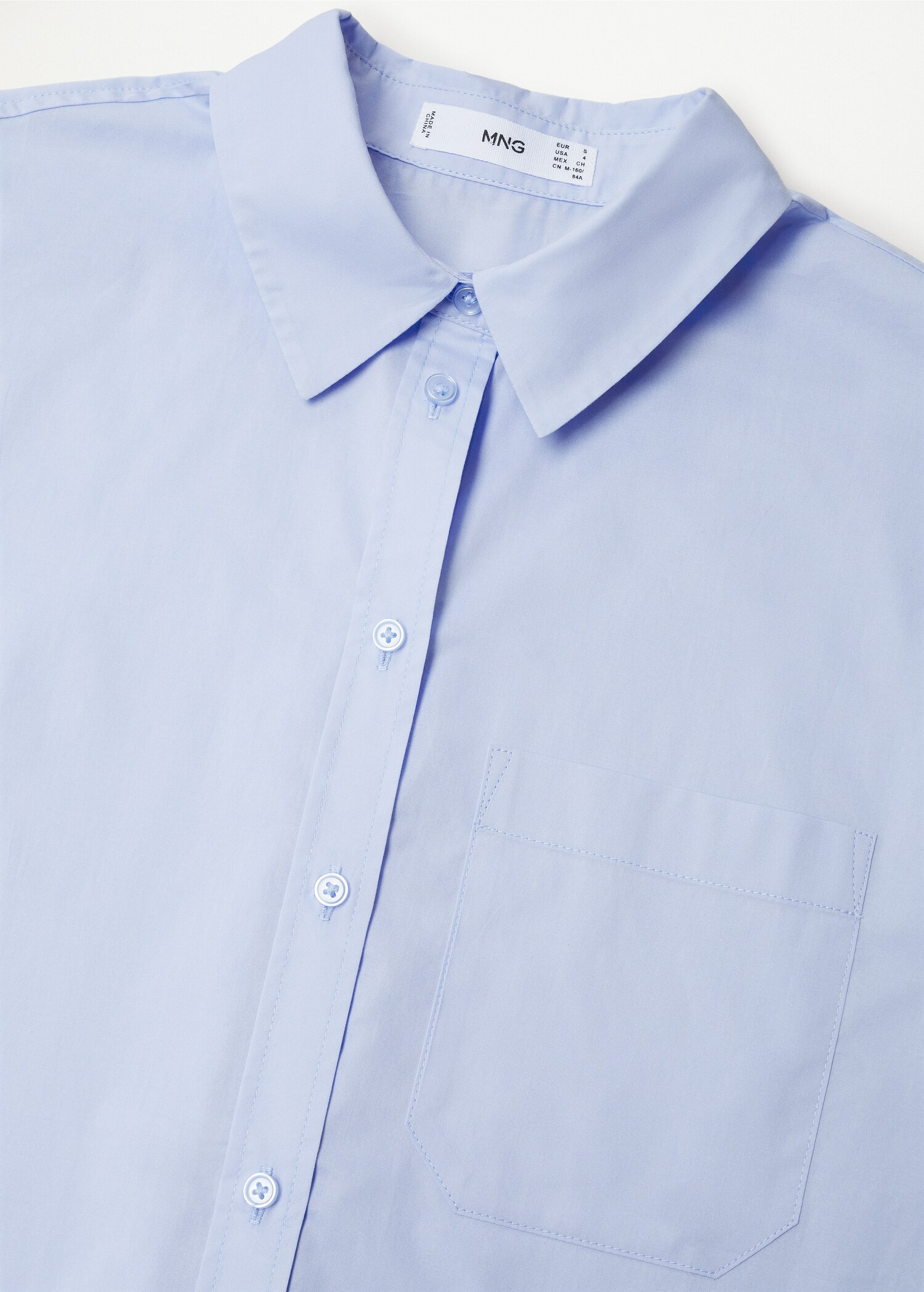 Camisa cotó butxaca al pit - Detall de l'article 8