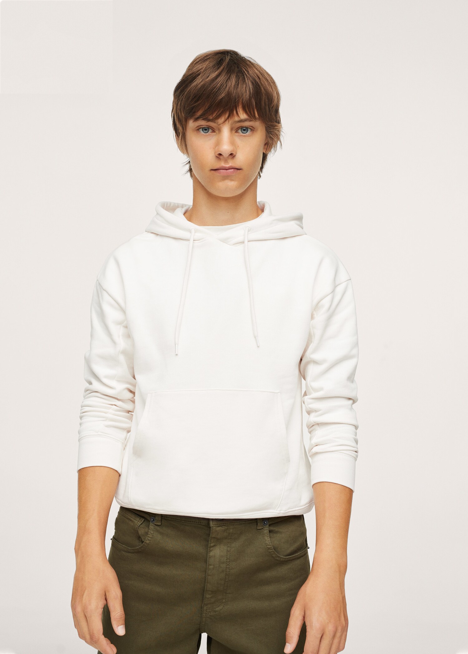 Sudadera algodón capucha - Plano medio