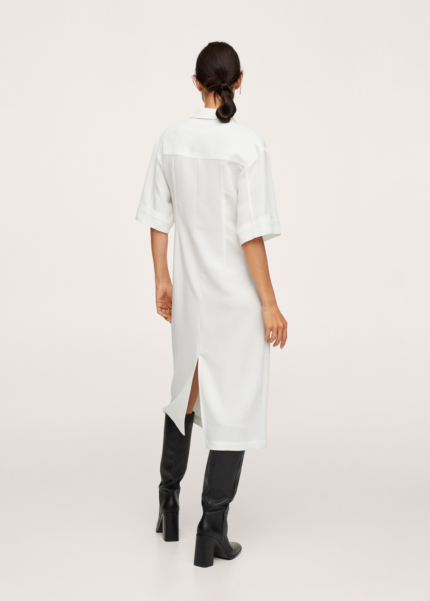 Vestido camisero midi - Reverso del artículo