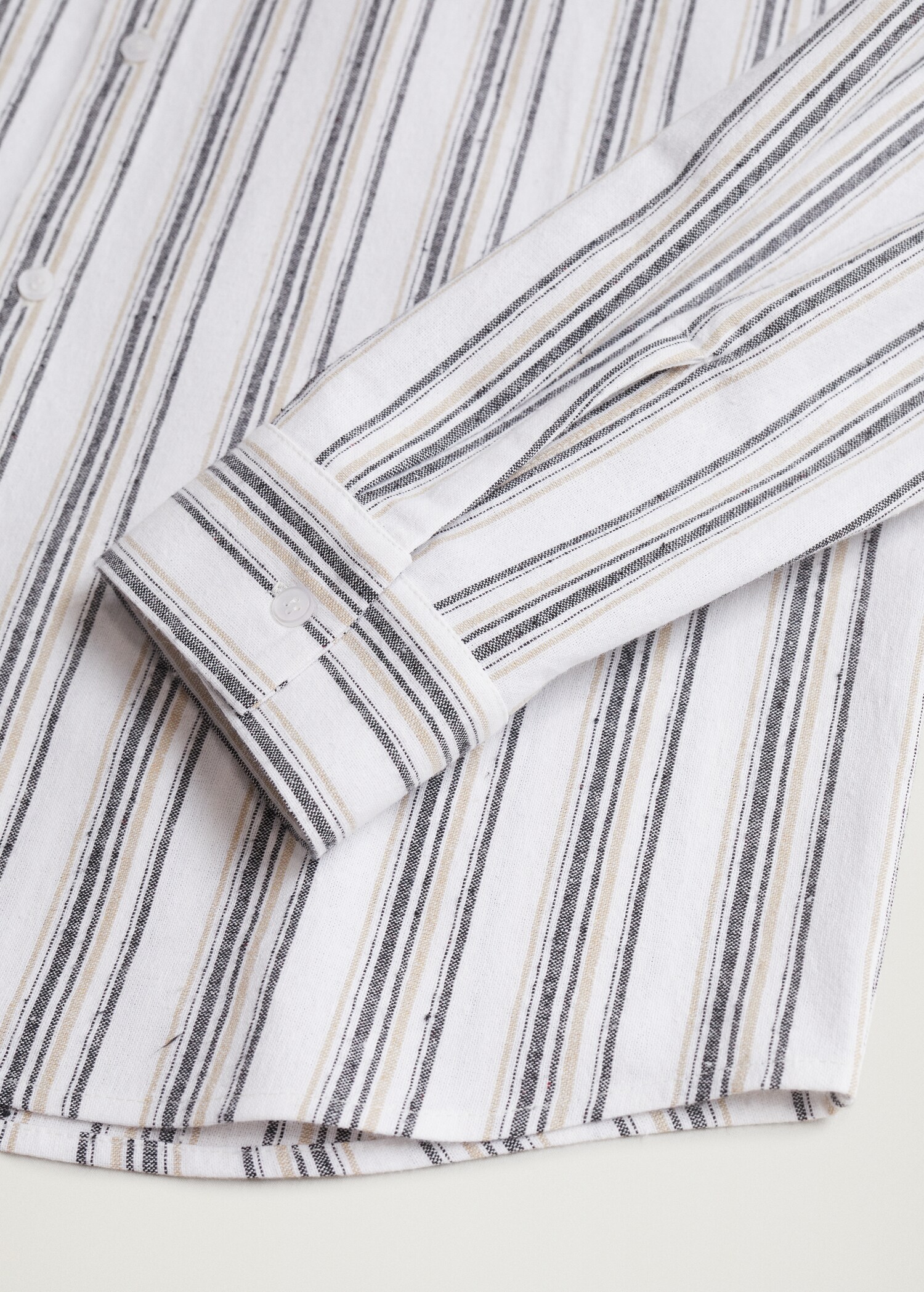 Košile s proužky z recyklovaného materiálu - Detail zboží 7