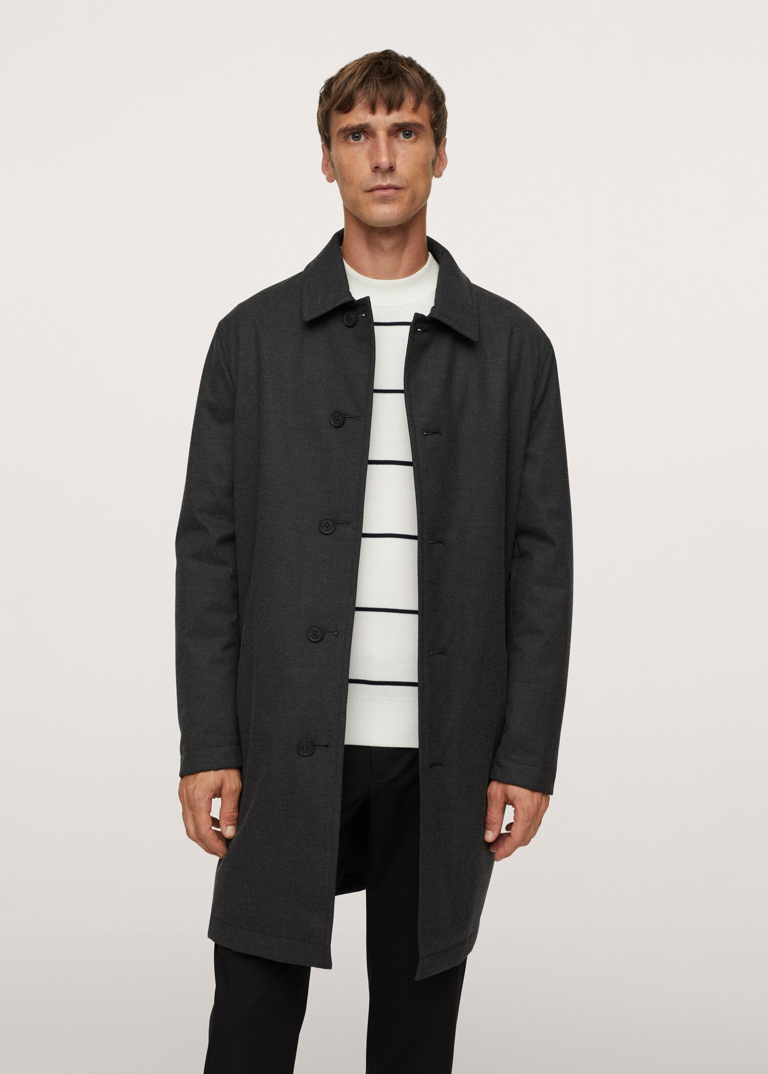 Trench impermeable reversible - Plano medio