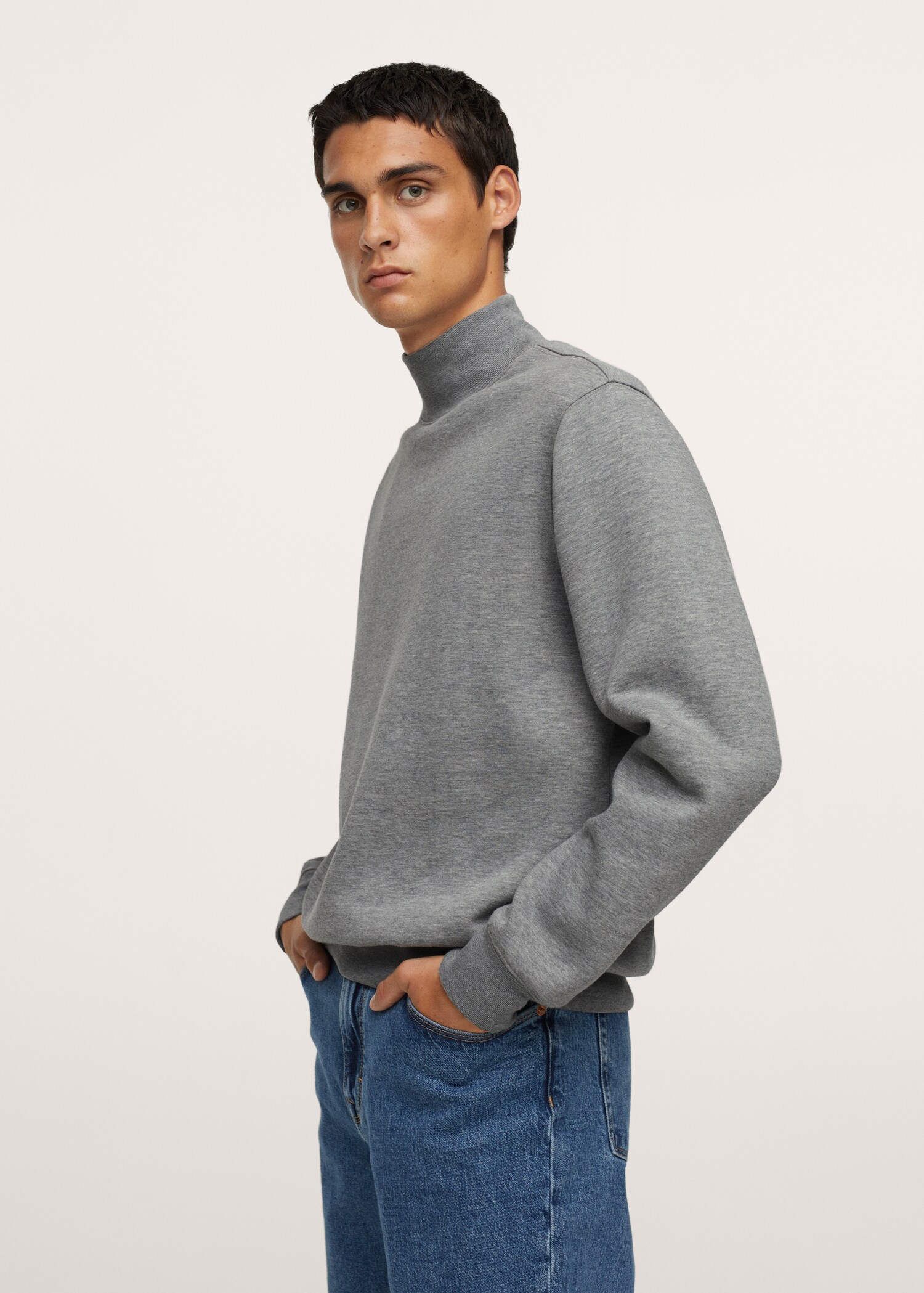 Sudadera algodón cuello alto - Detalle del artículo 1