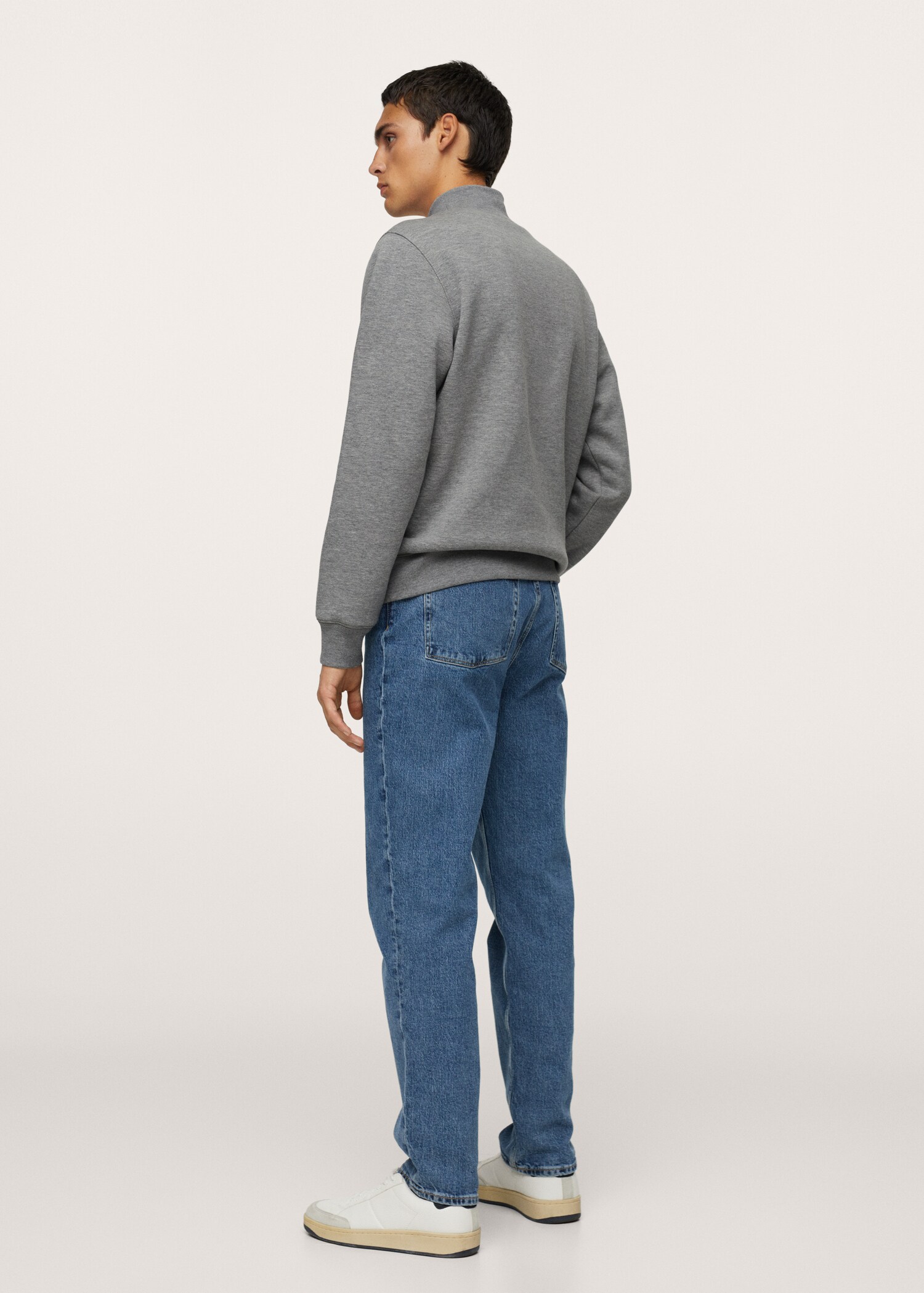 Sudadera algodón cuello alto - Reverso del artículo