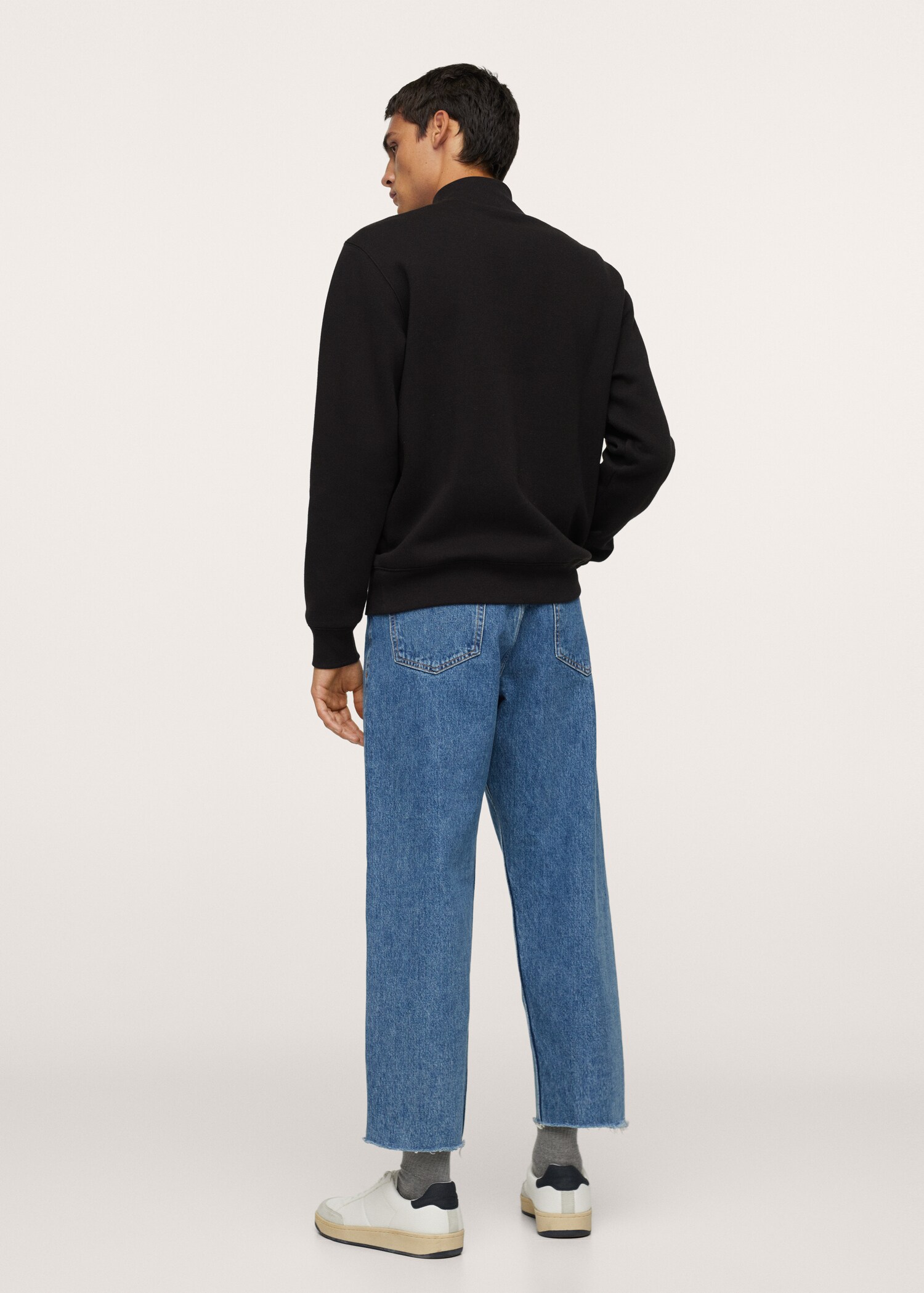 Sudadera algodón cuello alto - Reverso del artículo