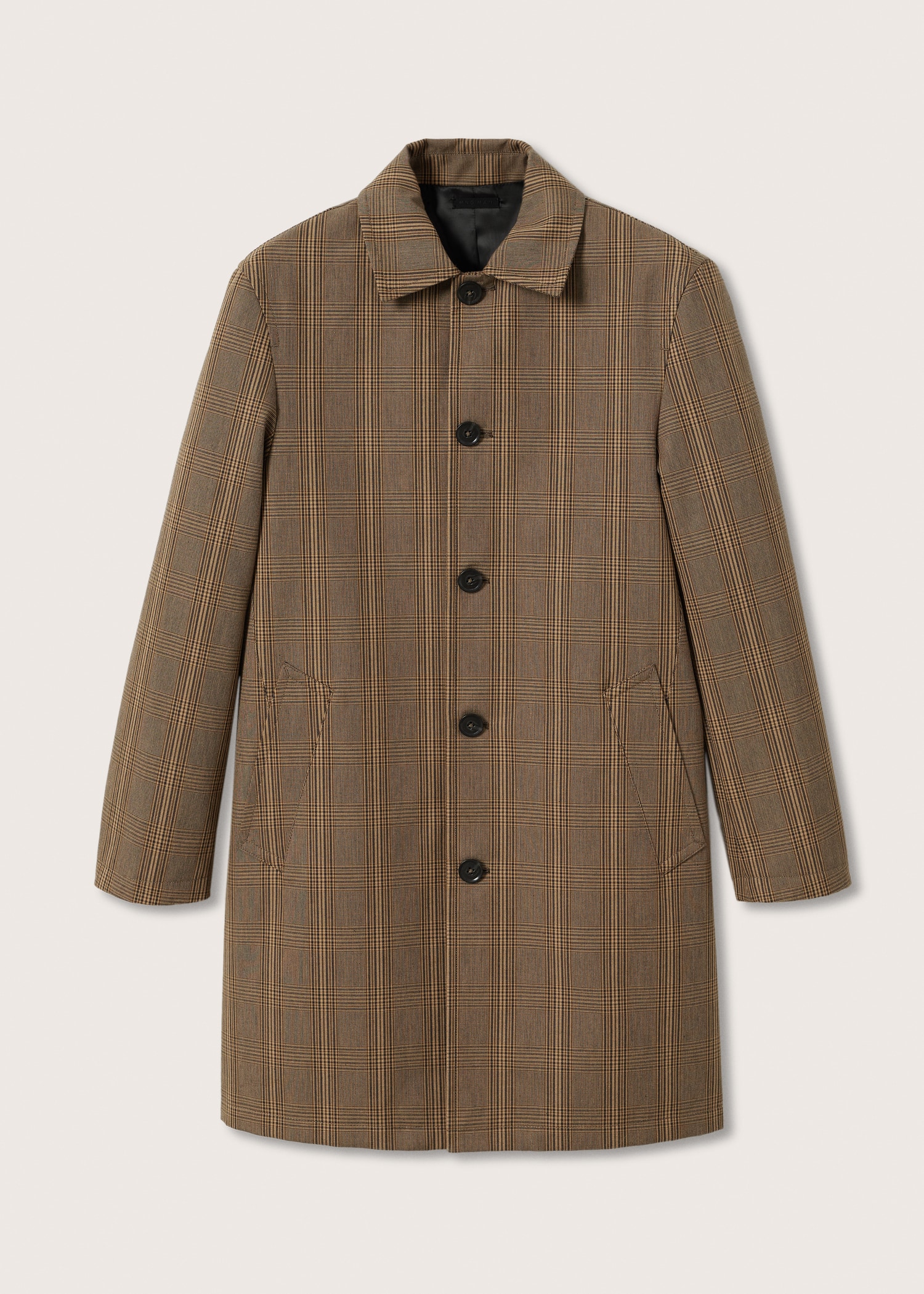 Trench algodón cuadros  - Artículo sin modelo