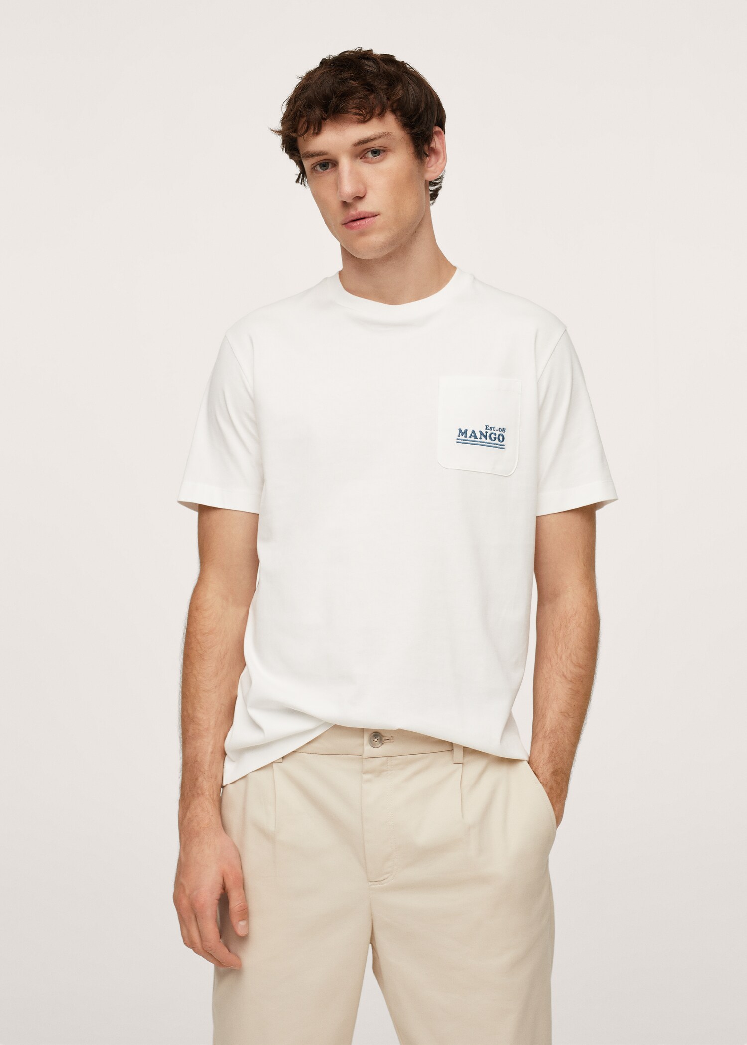 Camiseta algodón logo - Plano medio