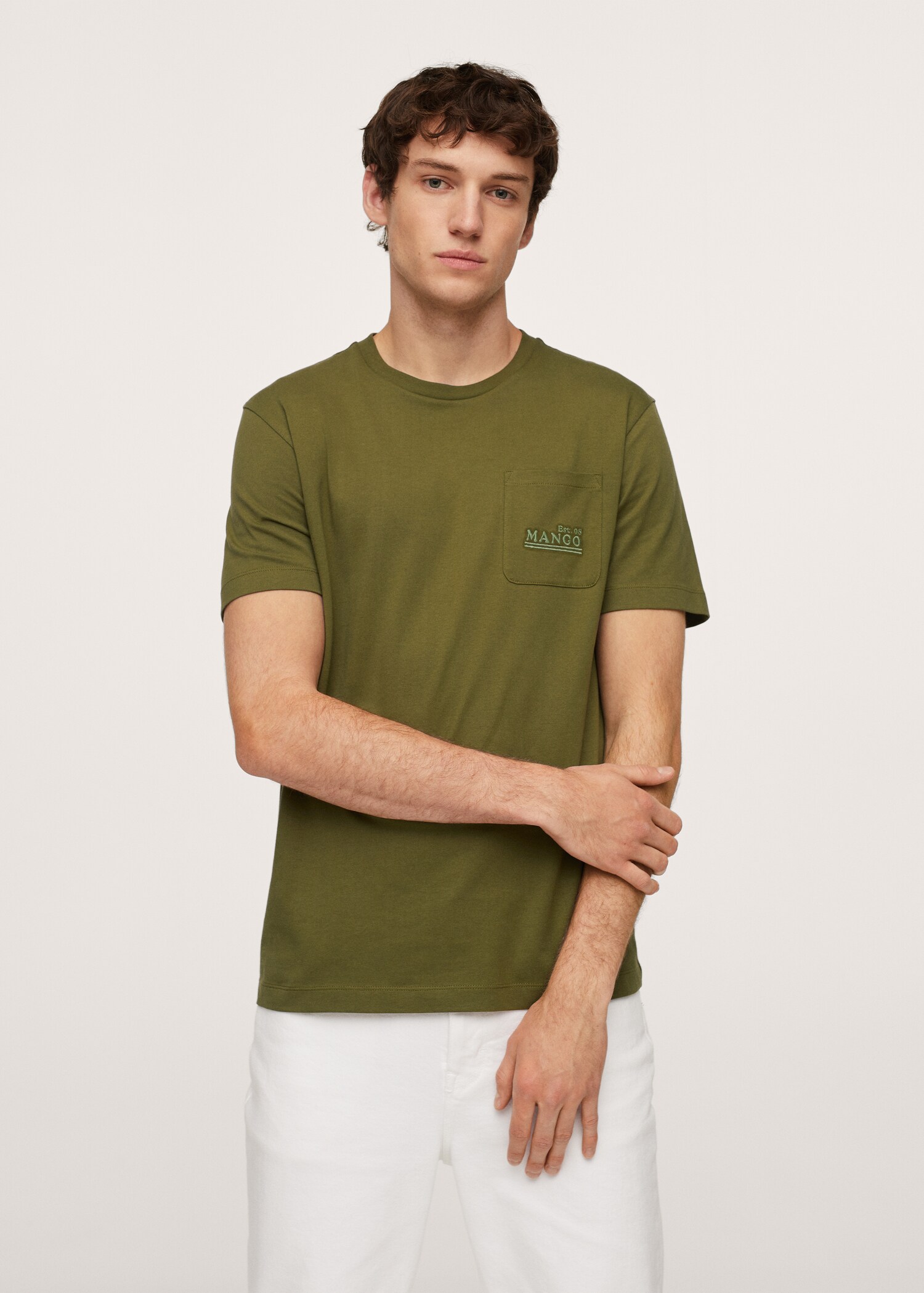 Camiseta algodón logo - Plano medio
