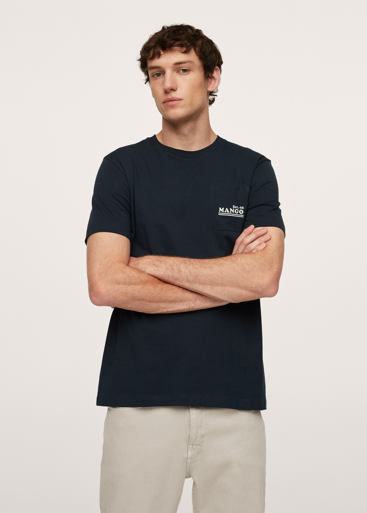 Camiseta algodón logo - Plano medio