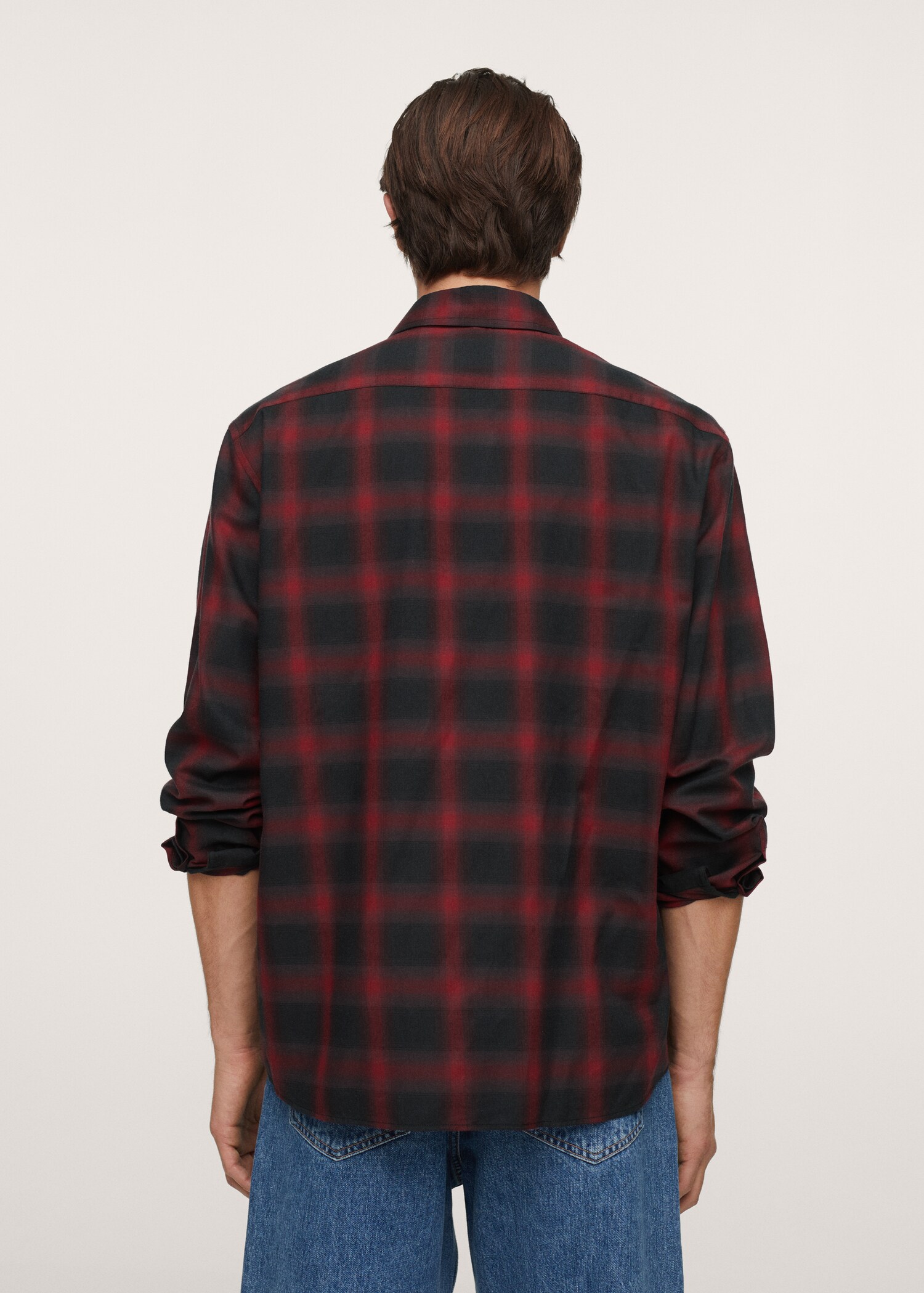 Camisa algodón lyocell cuadros - Reverso del artículo