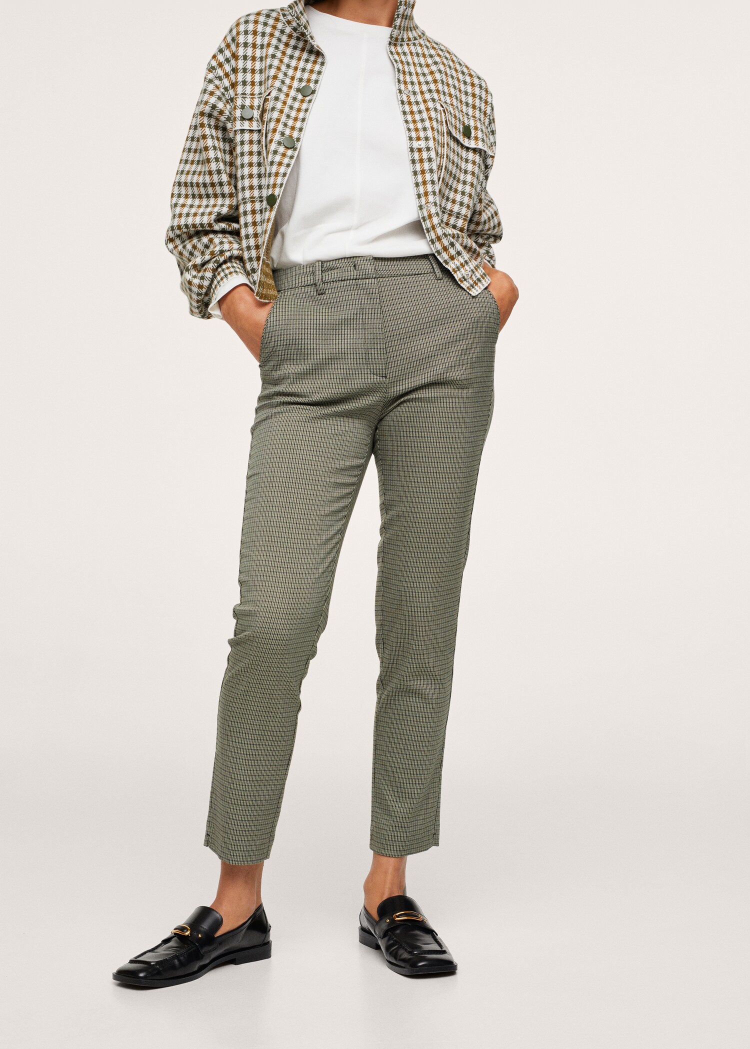 Crop skinny trousers - Medium plane