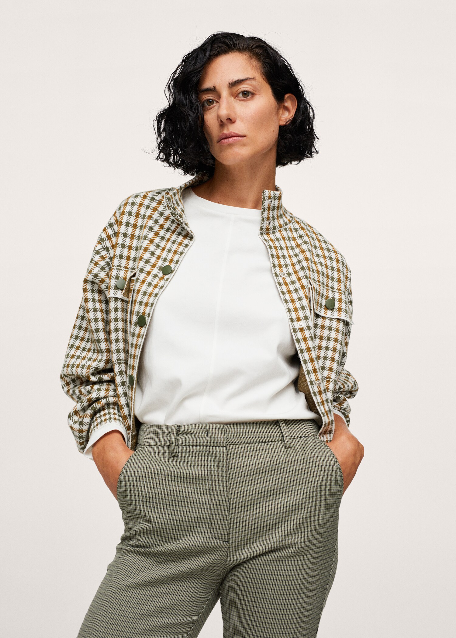 Crop skinny trousers - Details of the article 1