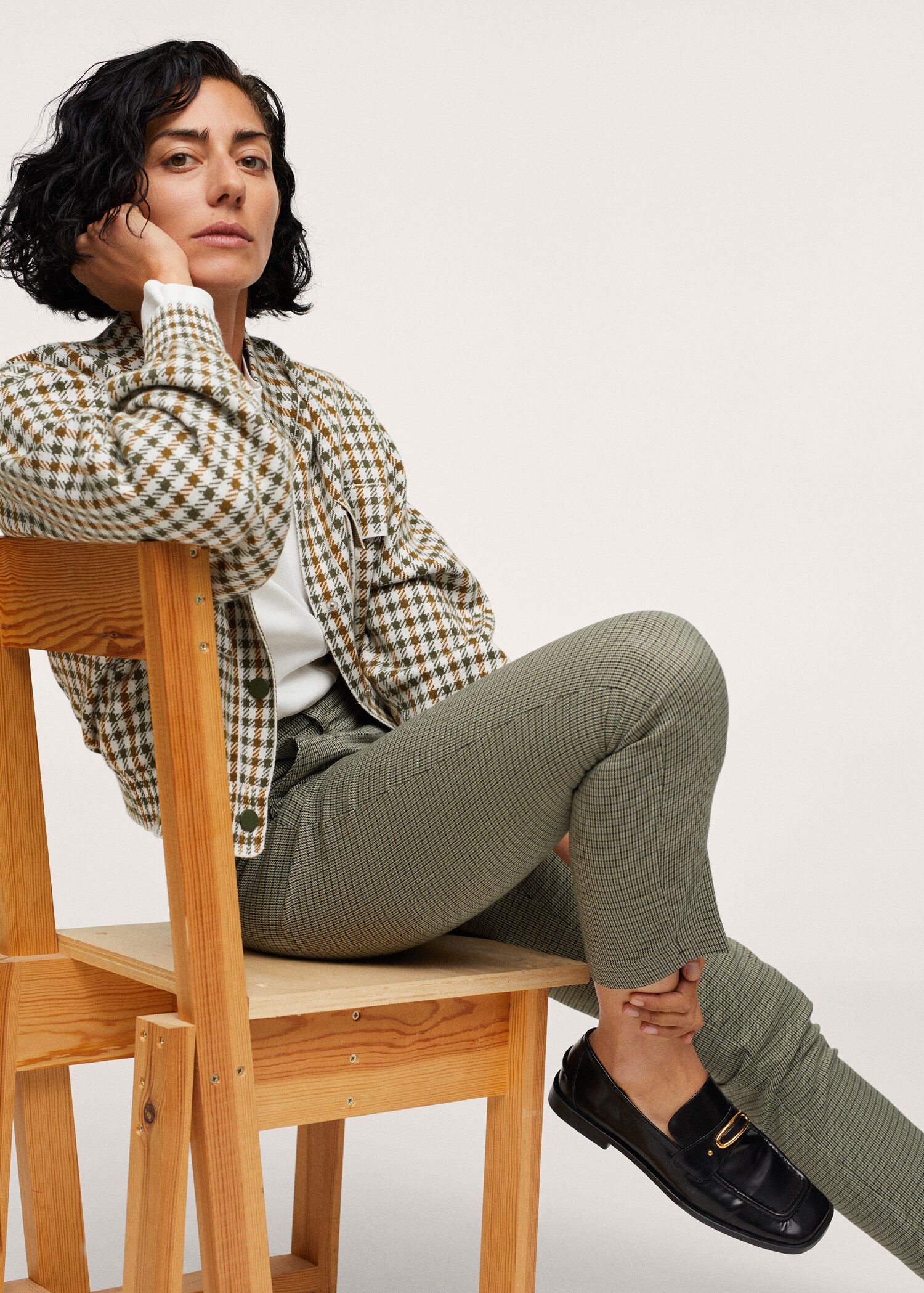Crop skinny trousers - Details of the article 2