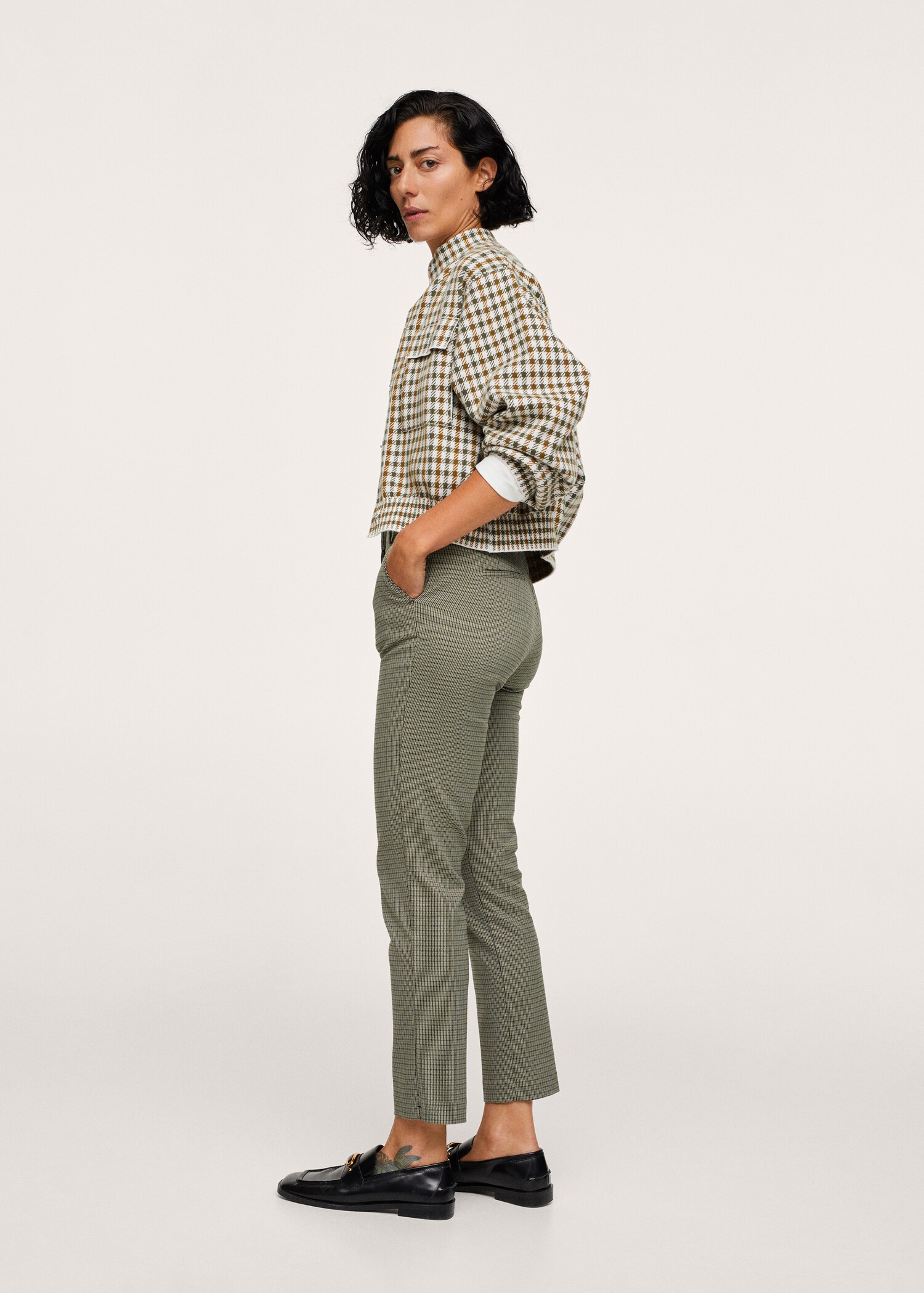 Crop skinny trousers - Reverse of the article