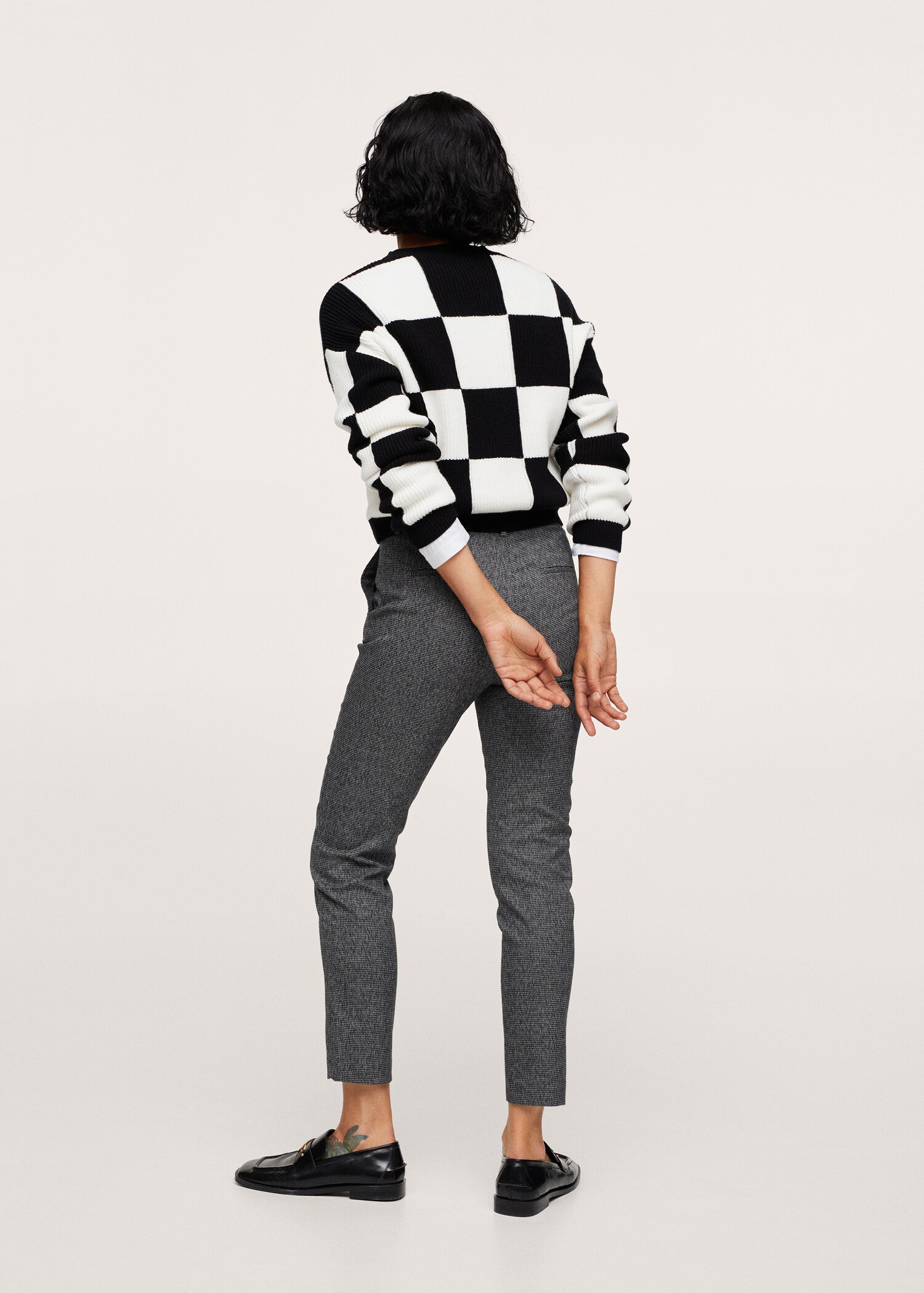 Crop skinny trousers - Reverse of the article