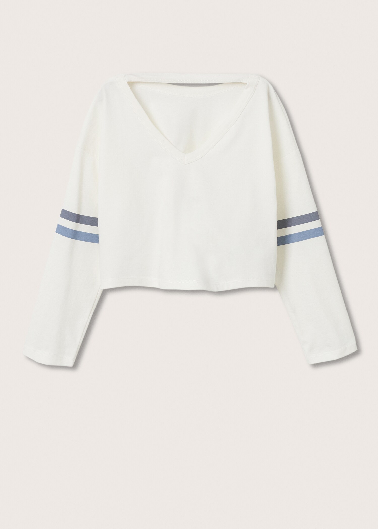 Camiseta manga larga rayas - Reverso del artículo