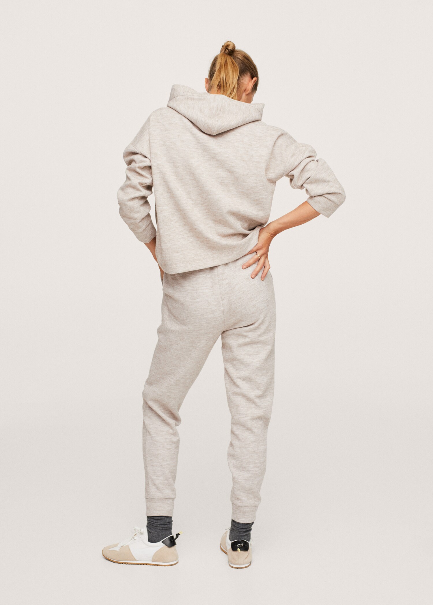 Pantalón jogger jaspeado - Reverso del artículo